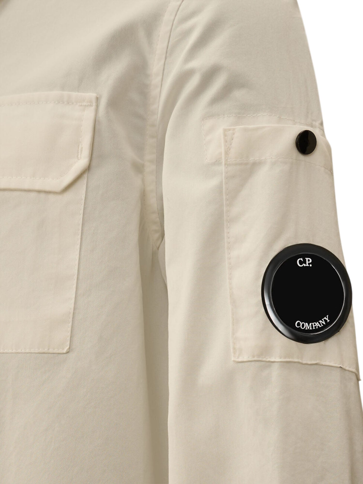 C.p. Company Camicia Zip Bambino Bianco