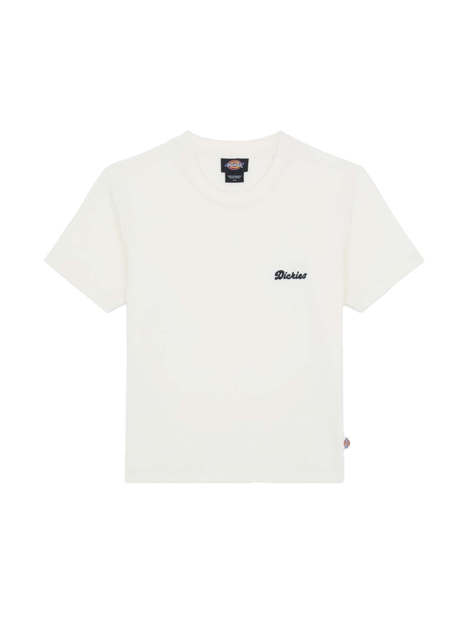 Dickies T-Shirt Lewistown Ricamata Bianco