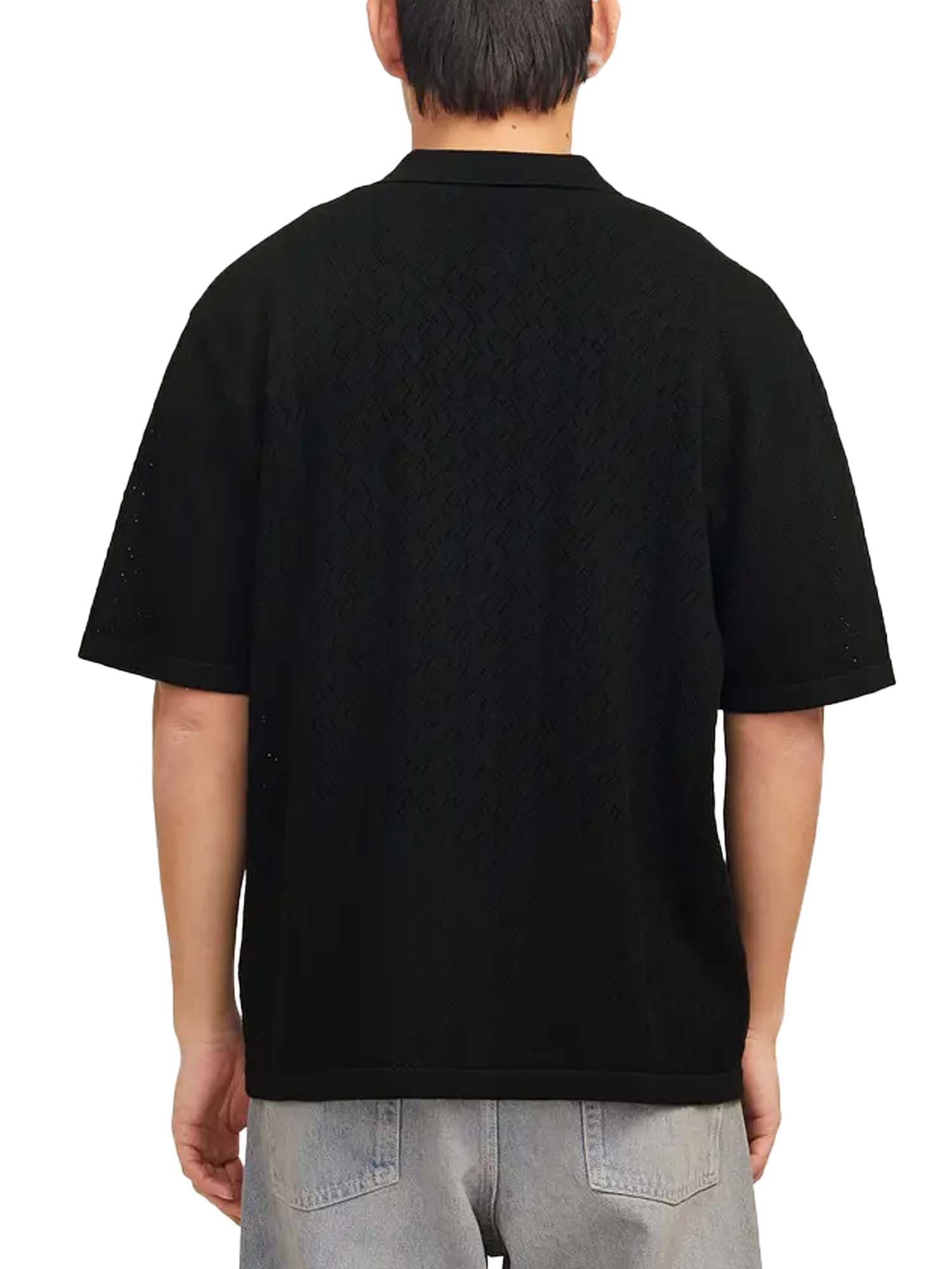 Jack & Jones Camicie Tyler Knit Polo Nero