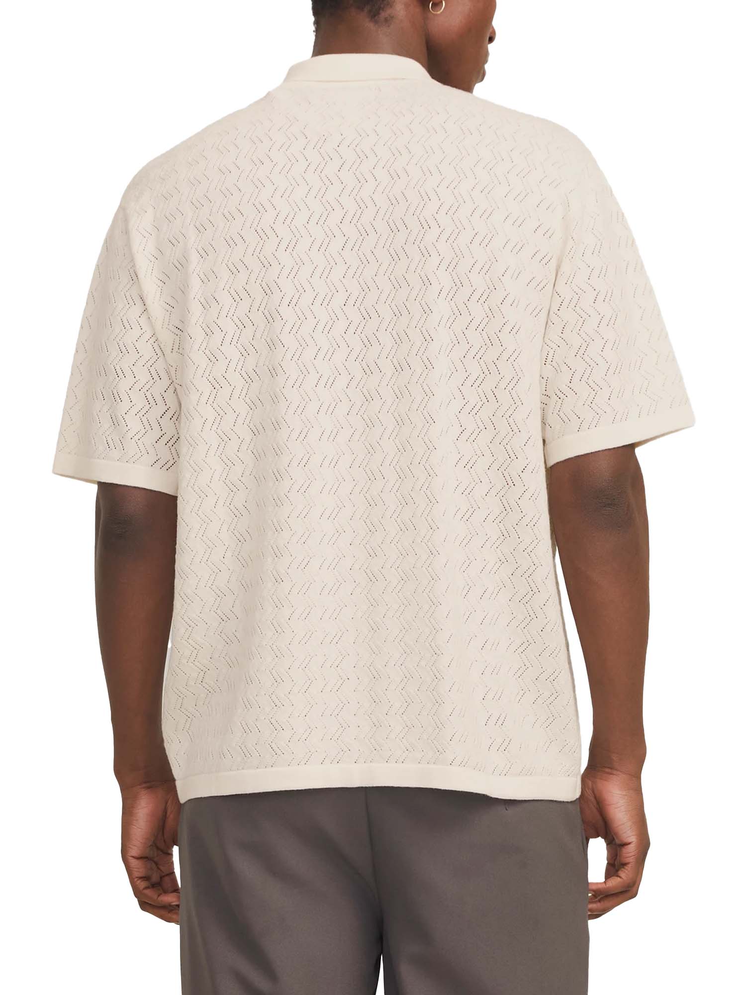 Jack & Jones Camicie Tyler Knit Polo Bianco