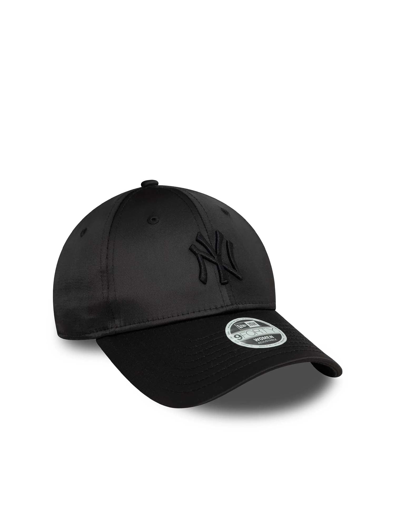 New Era Cappello 9FORTY New York Yankees Satin Donna Nero