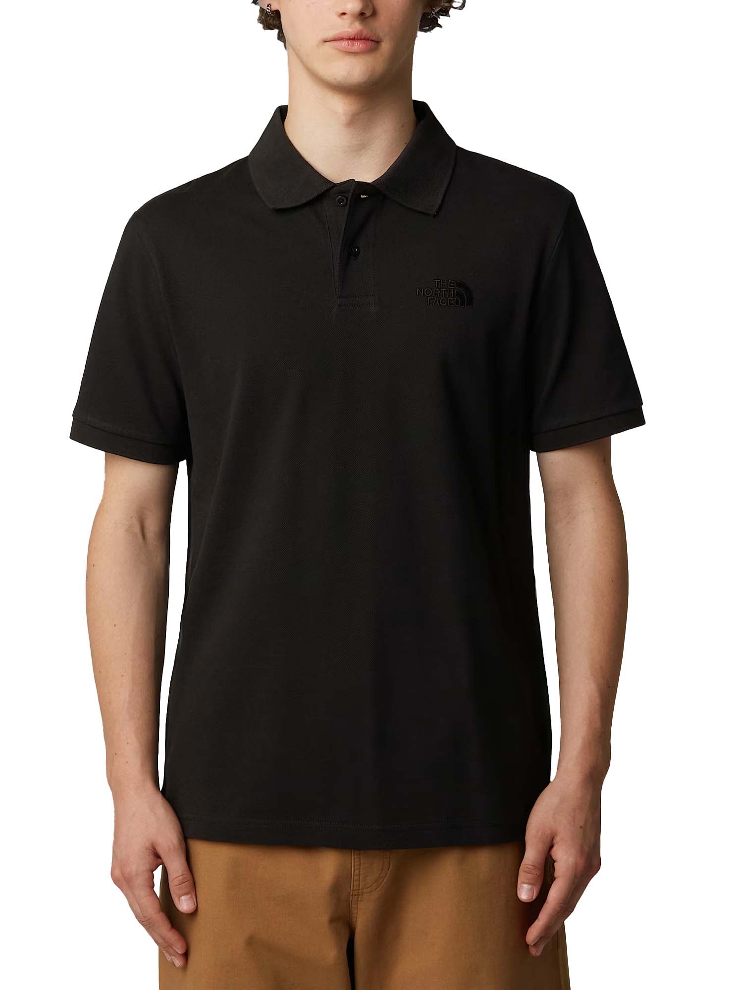 The North Face Polo Essential regular da uomo Nero