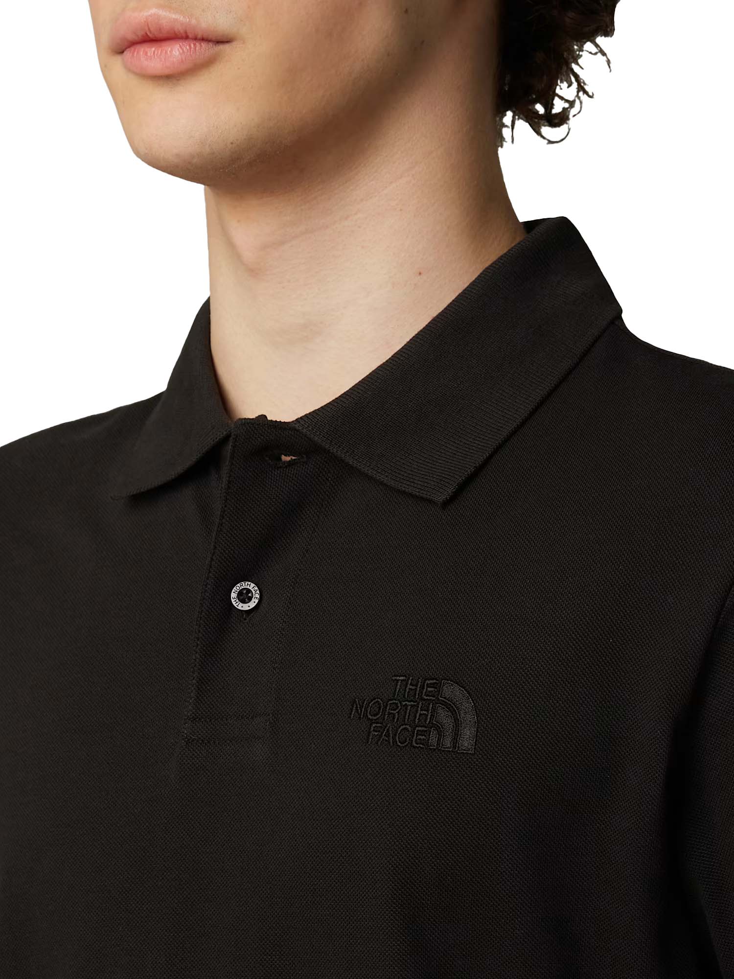 The North Face Polo Essential regular da uomo Nero