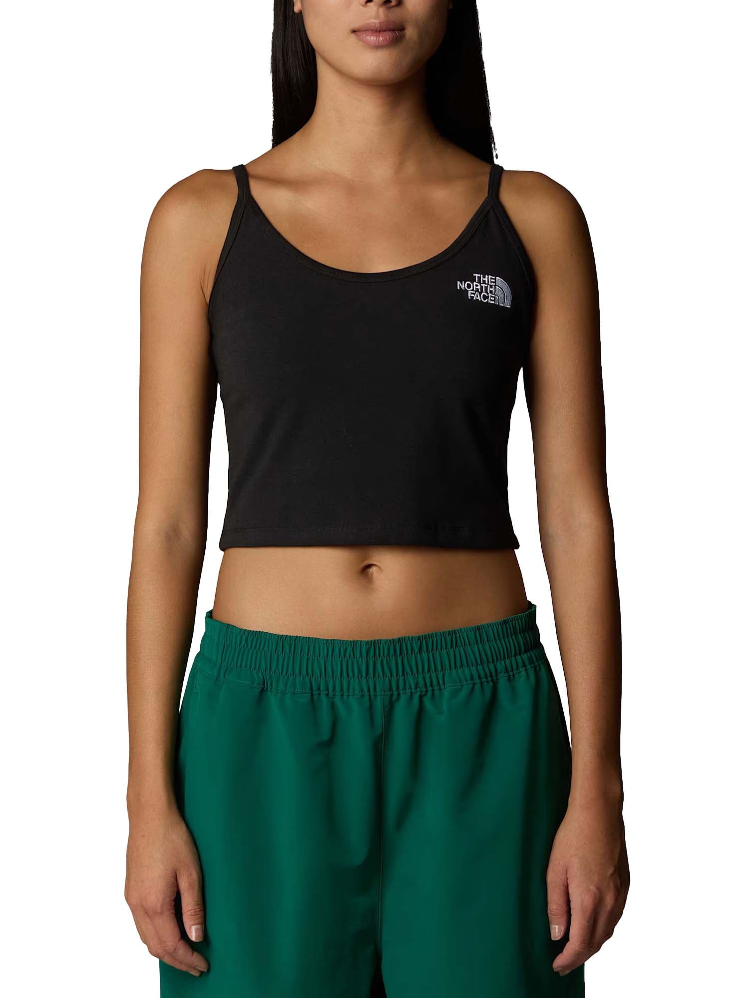 The North Face Canotta corta in vita da donna Nero