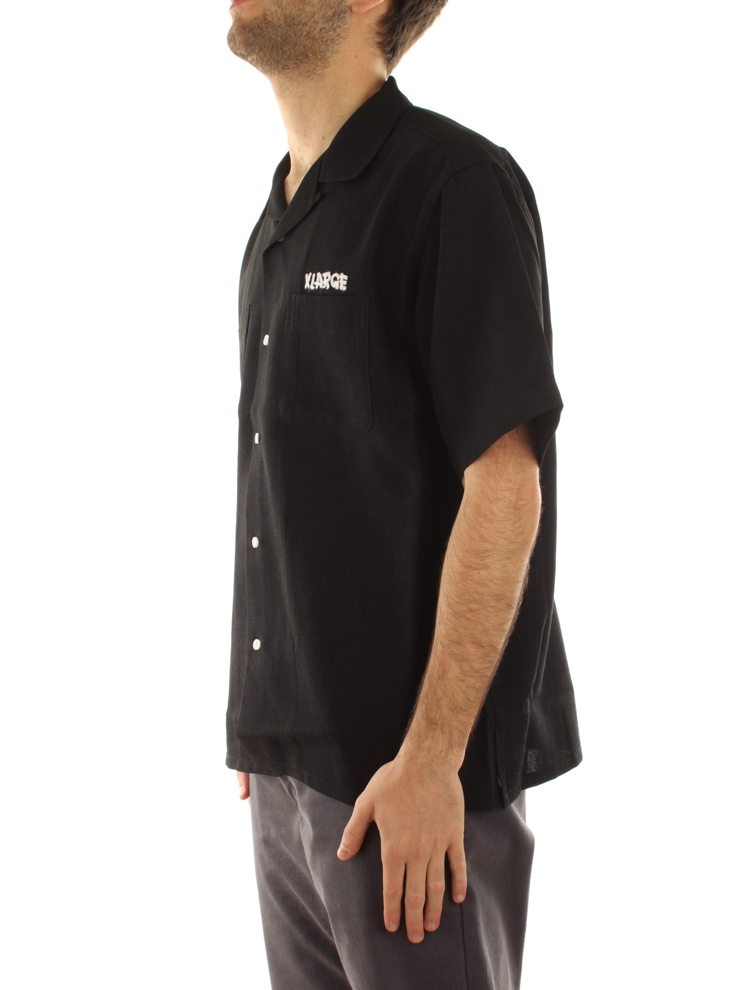 Xlarge Drawing Og Open Collar S/S Shirt Nero