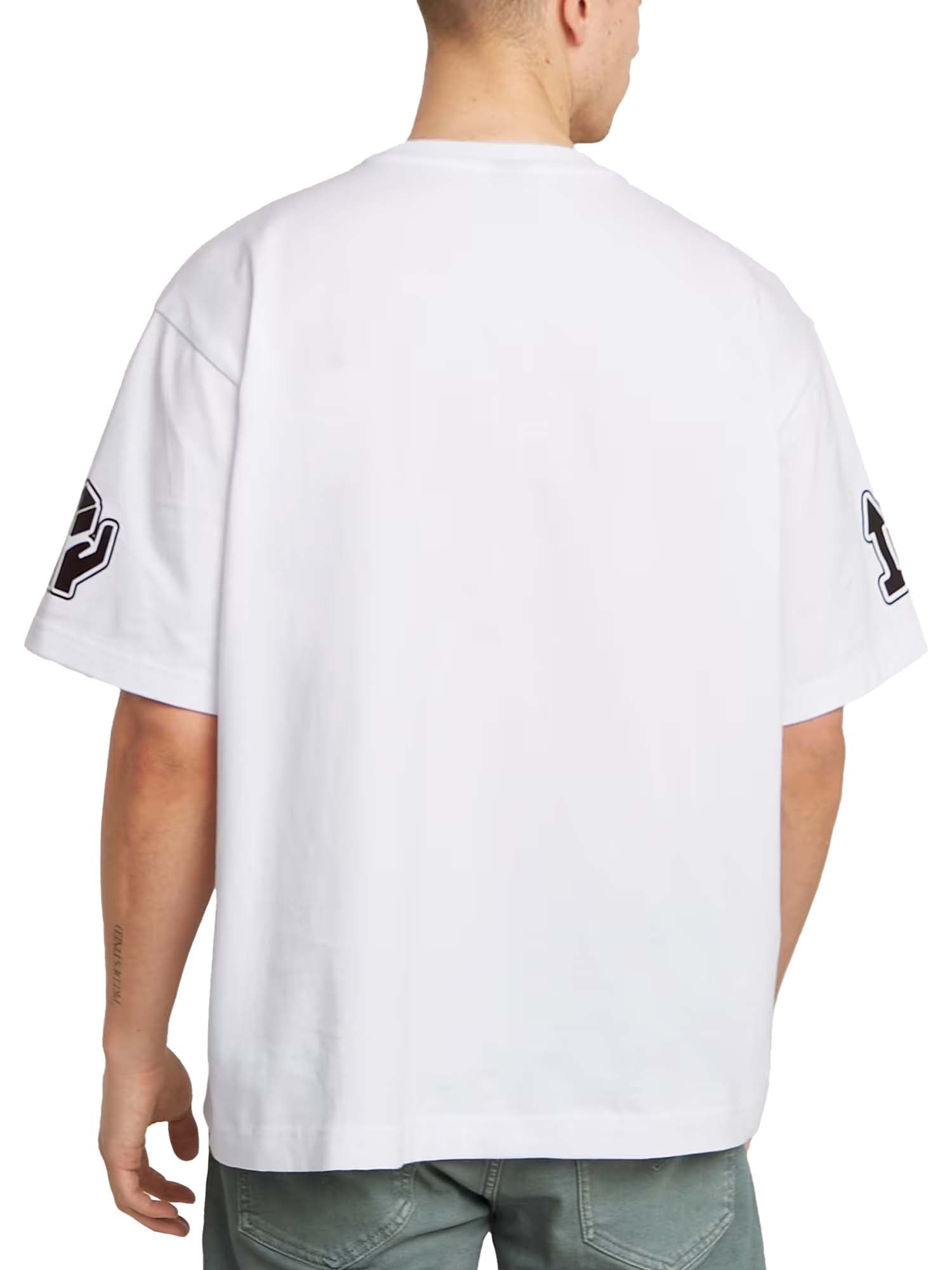 G-star T-Shirt Barcode Boxy Bianco