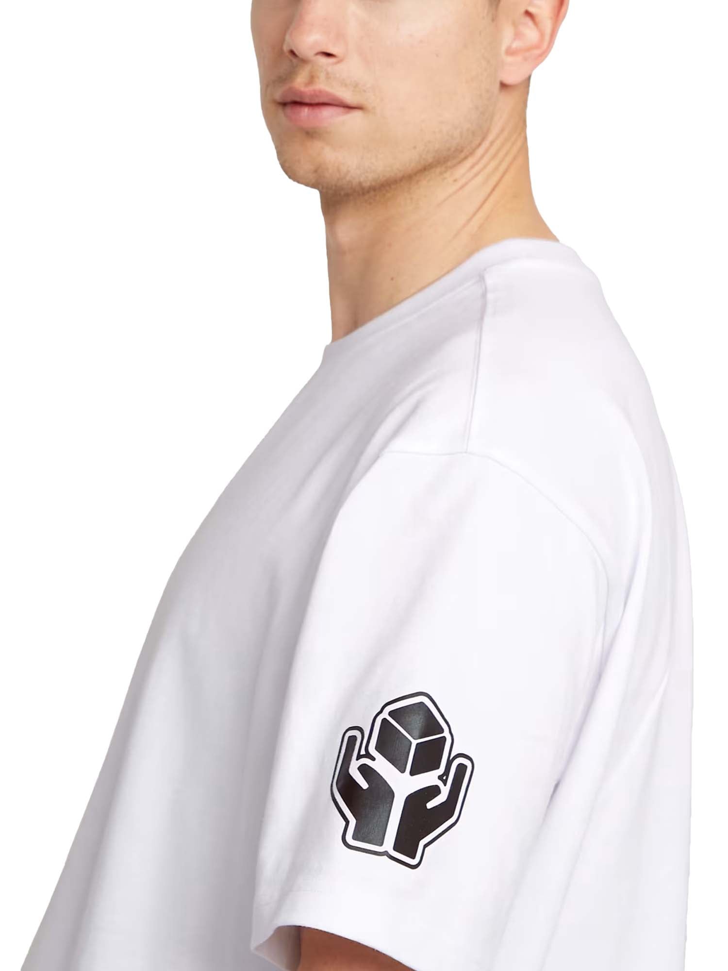 G-star T-Shirt Barcode Boxy Bianco