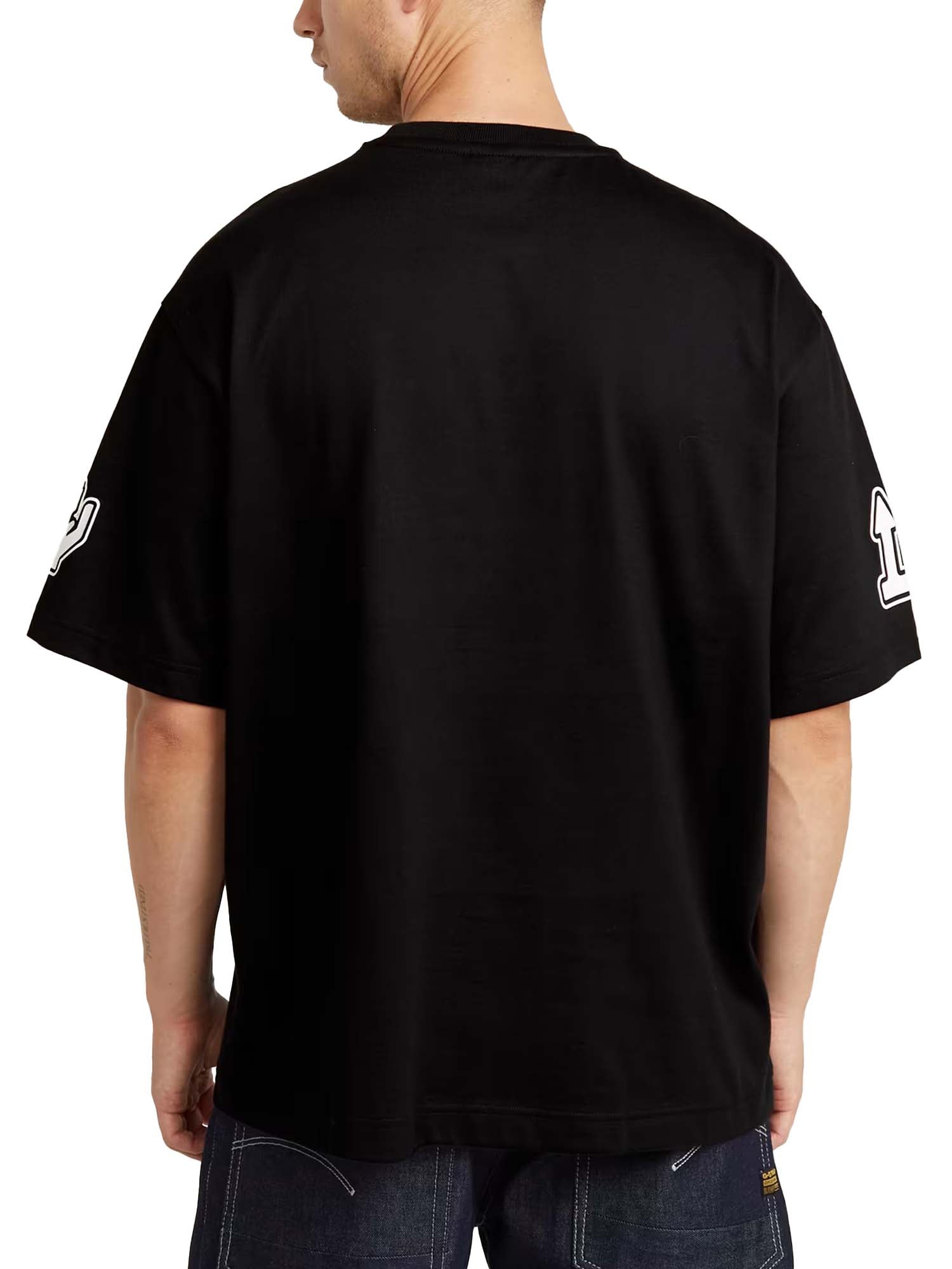 G-star T-Shirt Barcode Boxy Nero