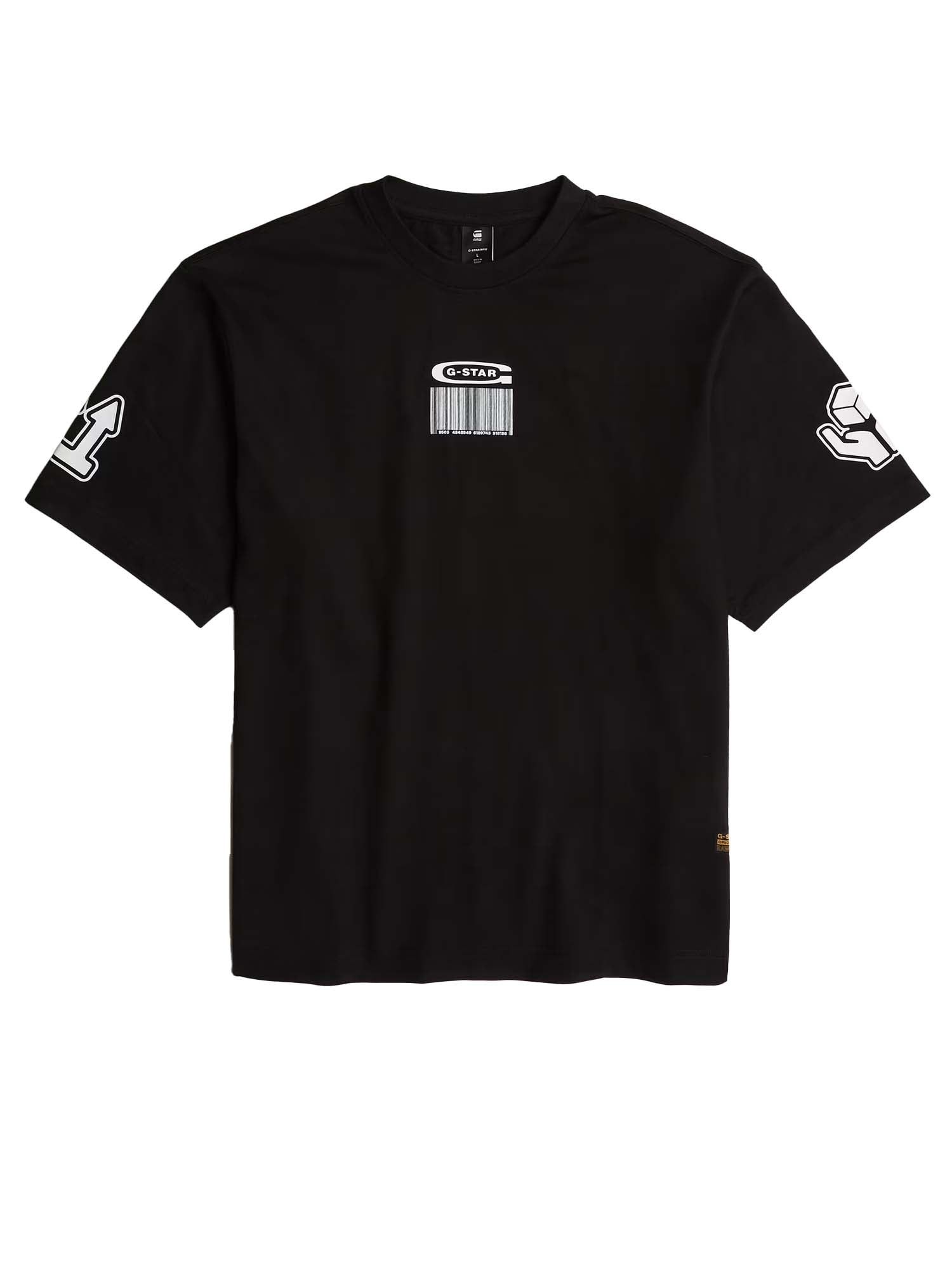 G-star T-Shirt Barcode Boxy Nero