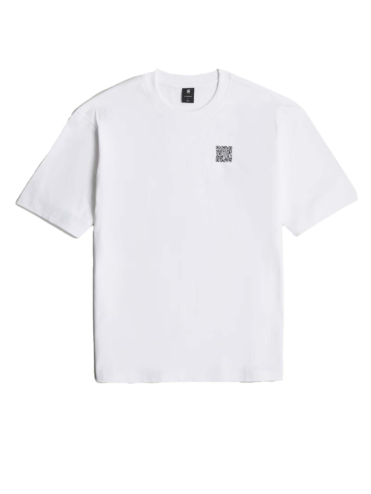 G-star QR Mini Maxi Boxy T-Shirt Bianco
