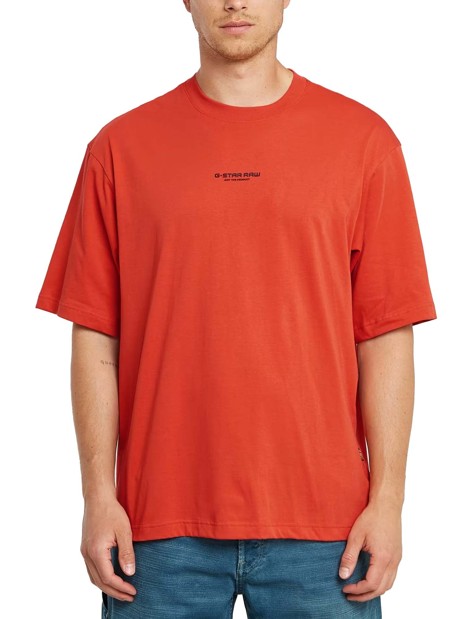 G-star T-Shirt Center Chest Boxy Rosso