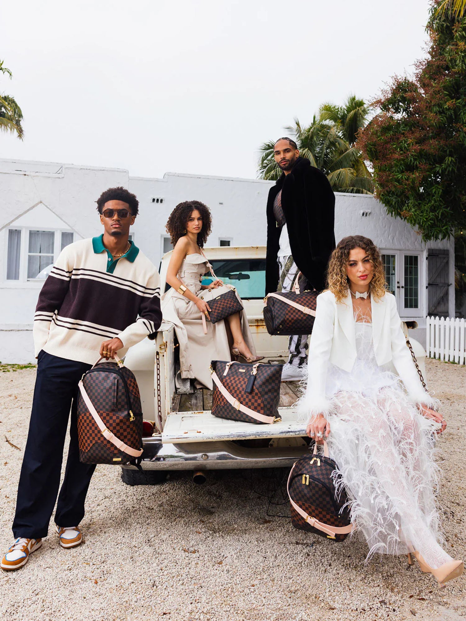 Sprayground Boujee Strap Crossbody Marrone