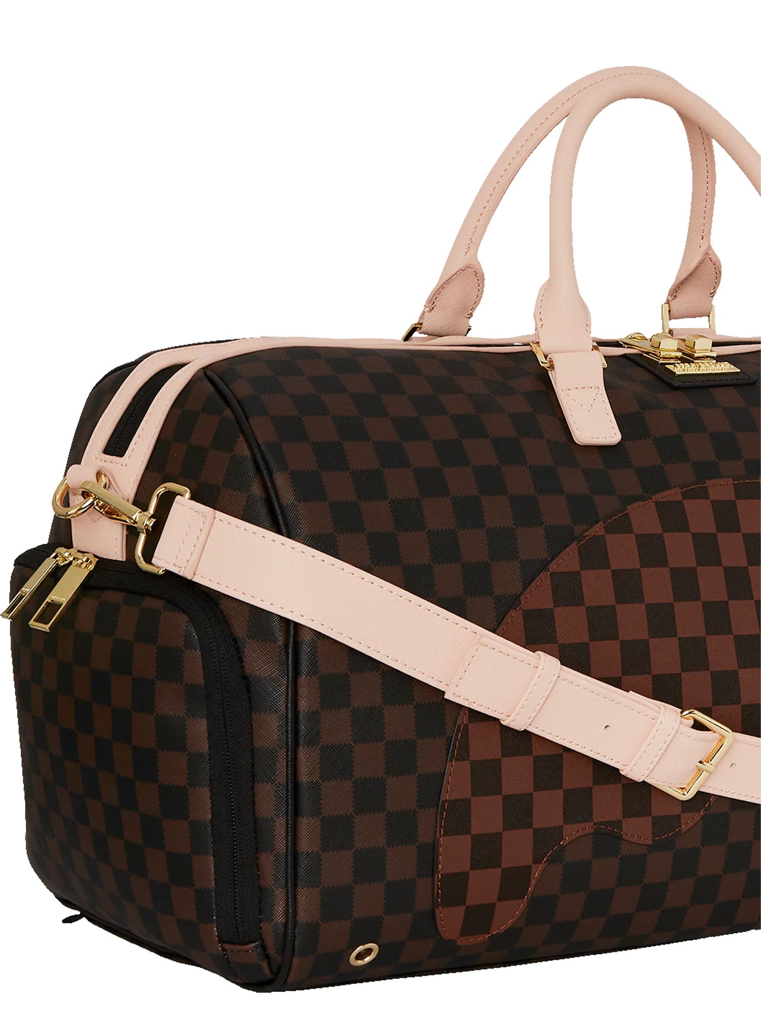 Sprayground Boujee Strap Duffel Marrone