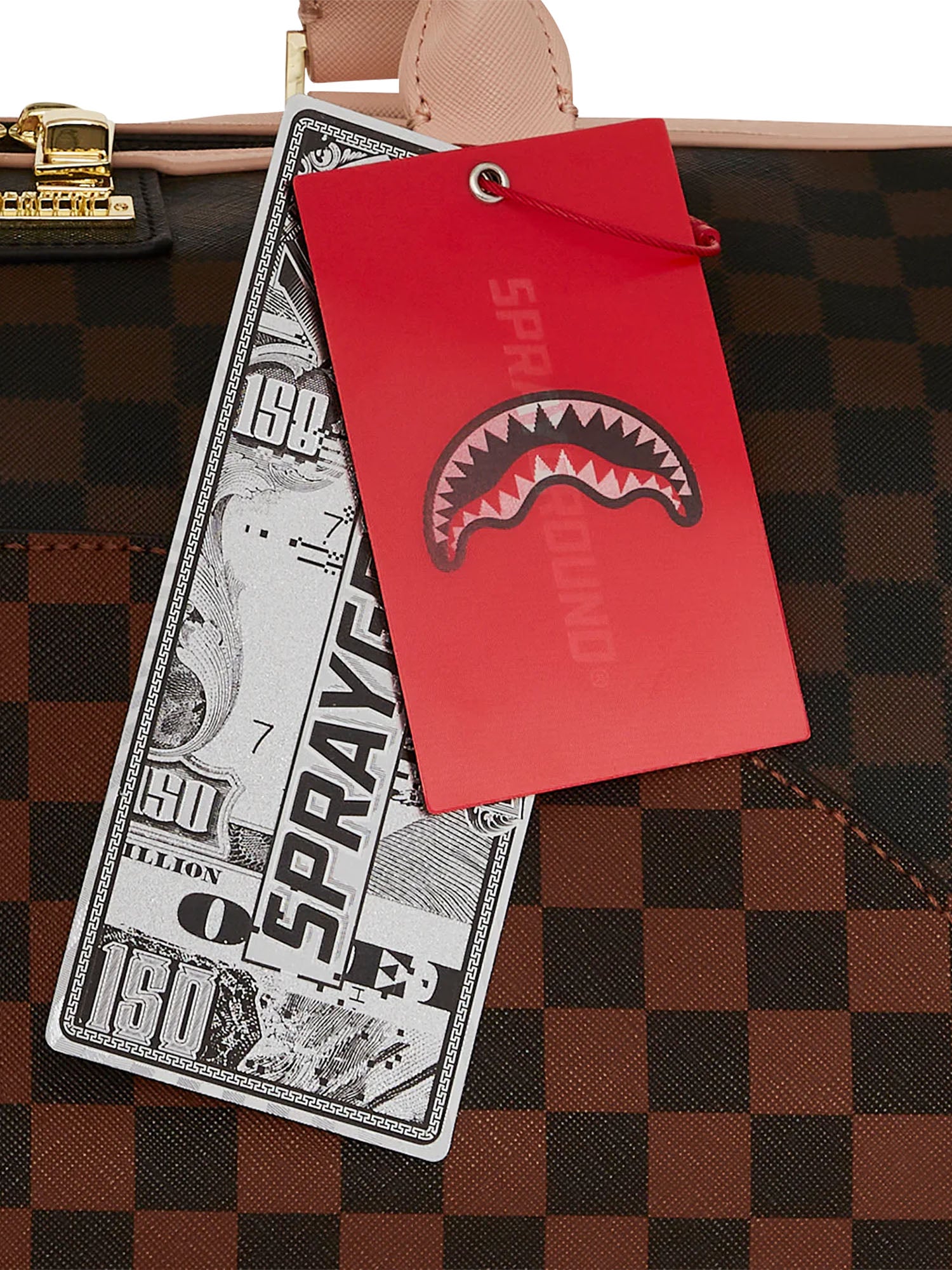 Sprayground Boujee Strap Duffel Marrone