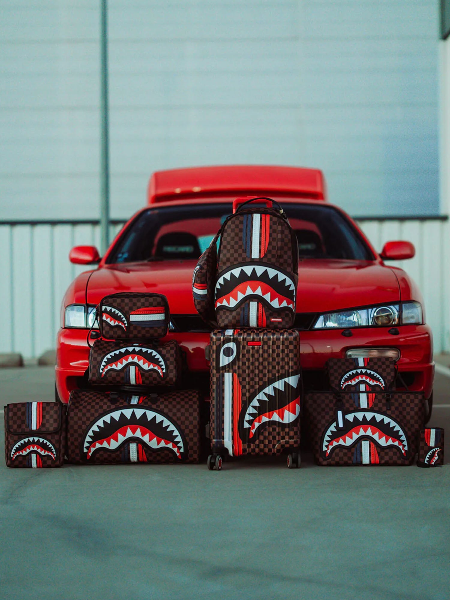 Sprayground Machine Francaise Crossbody Marrone