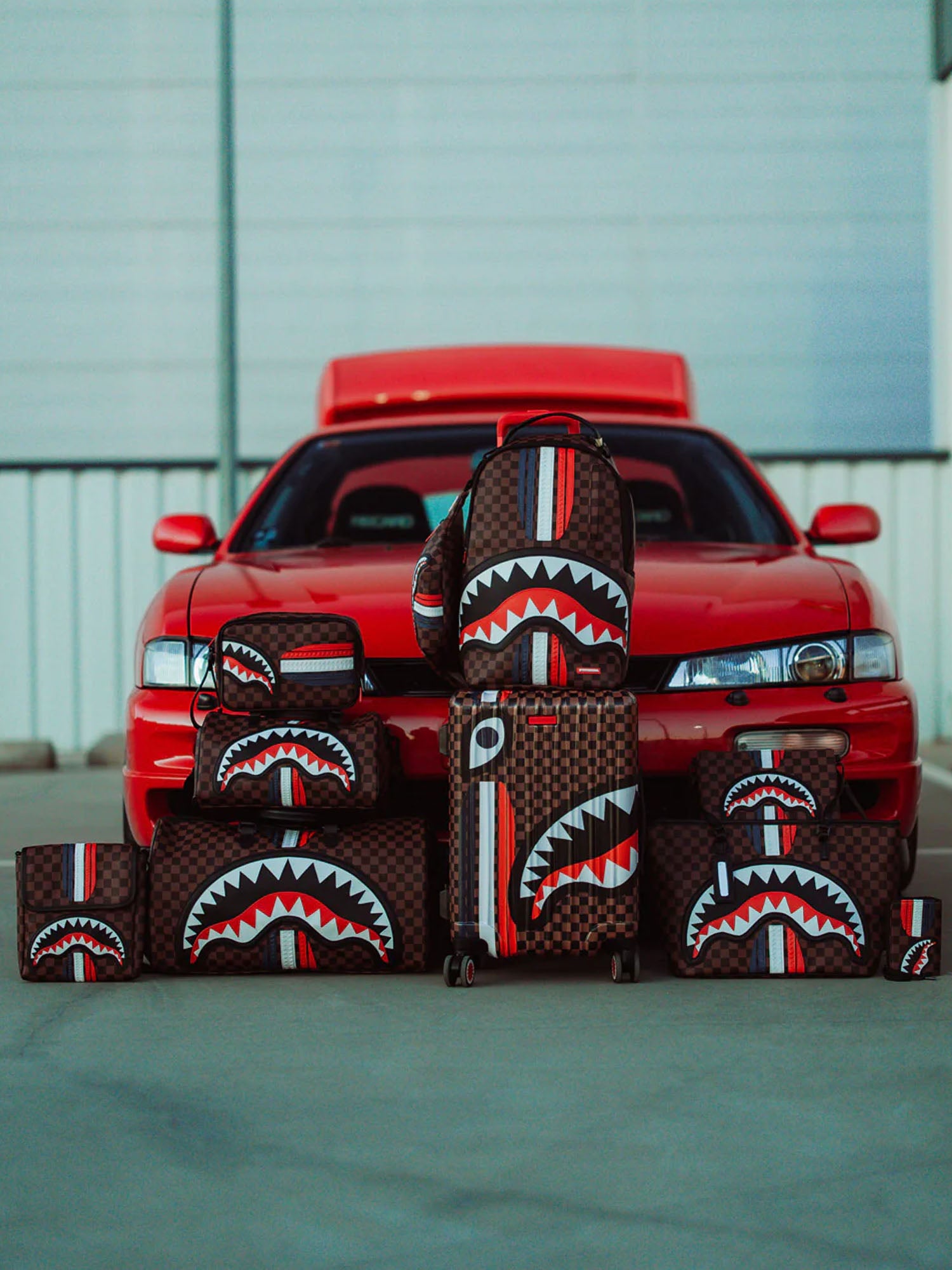 Sprayground Machine Francaise Toiletry Marrone