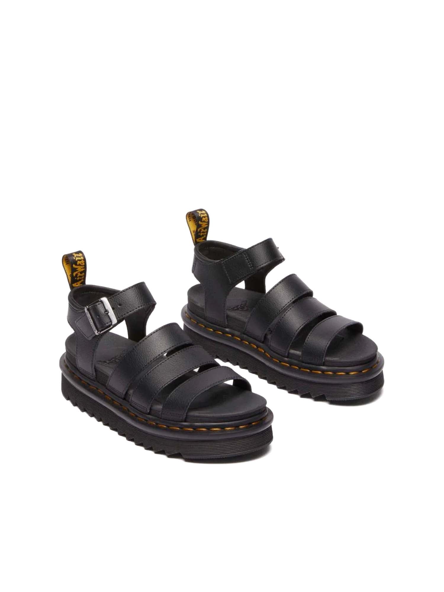 Dr. Martens Sandali Blaire in pelle Athena Nero