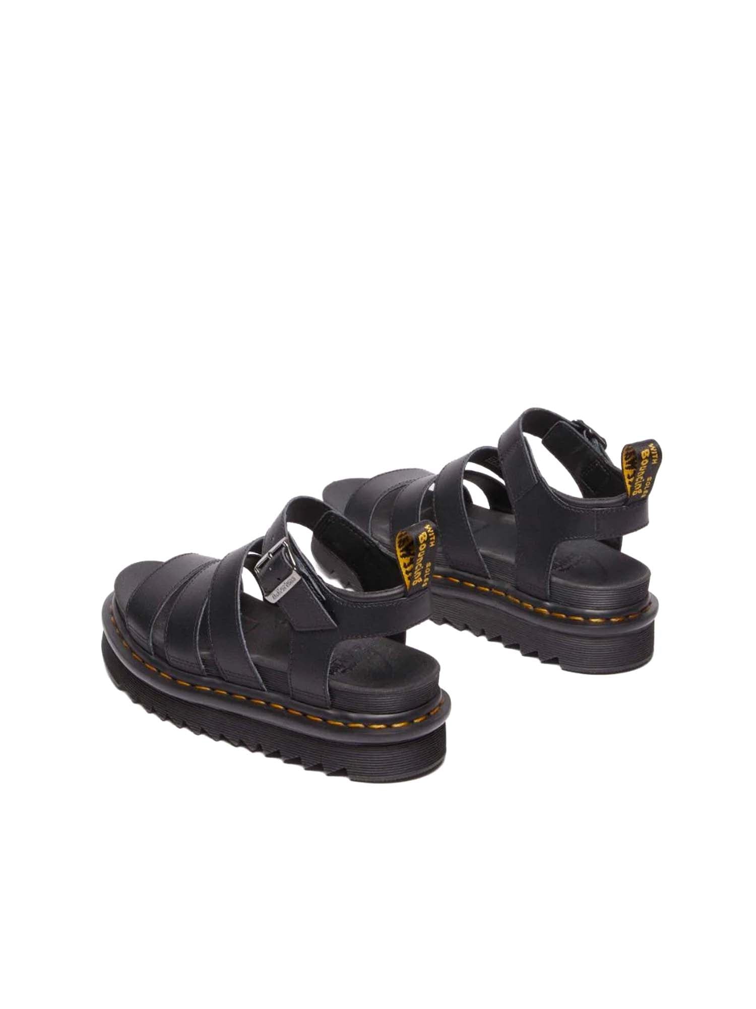 Dr. Martens Sandali Blaire in pelle Athena Nero