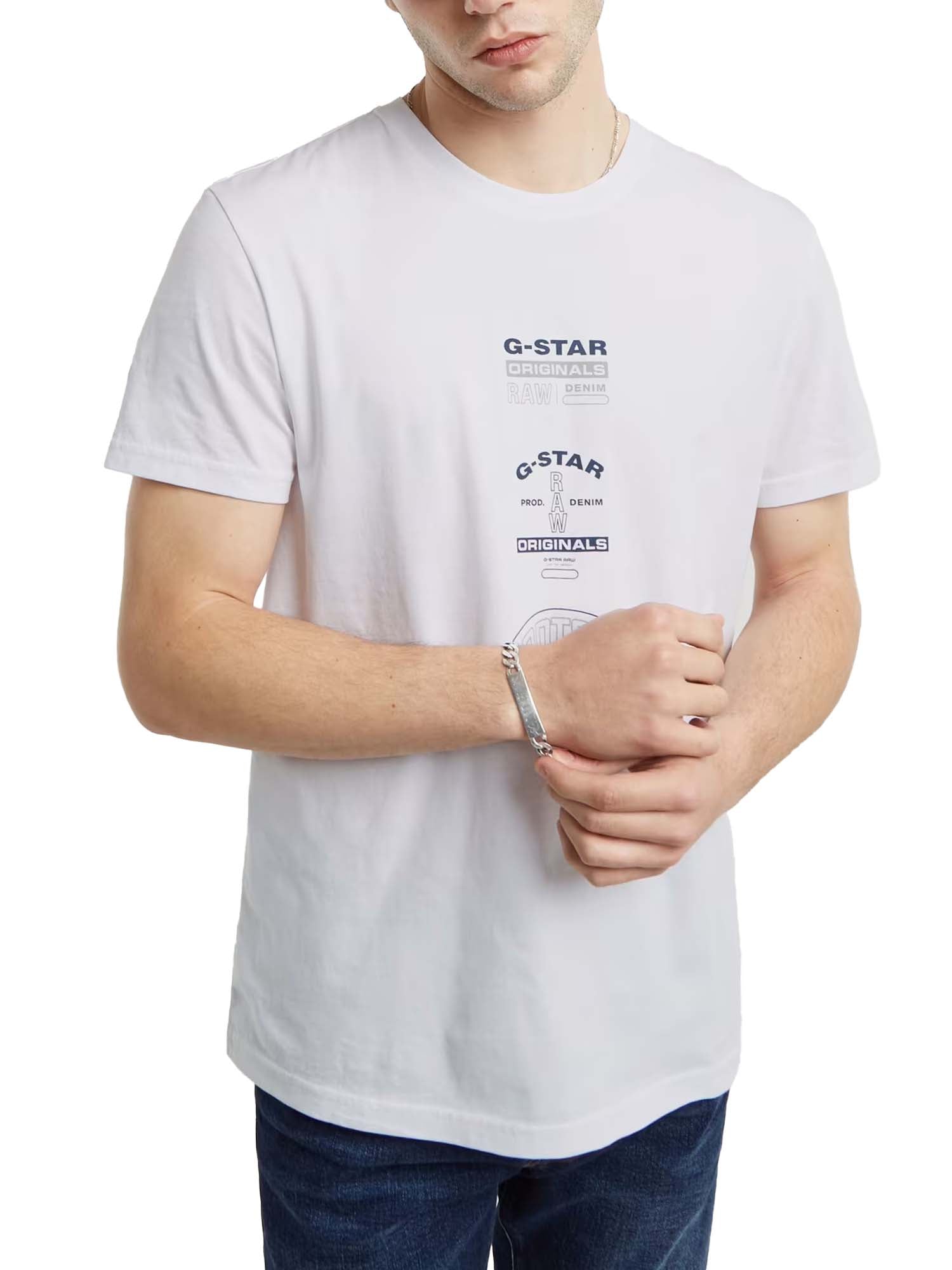 G-star T-Shirt Multi Originals Bianco