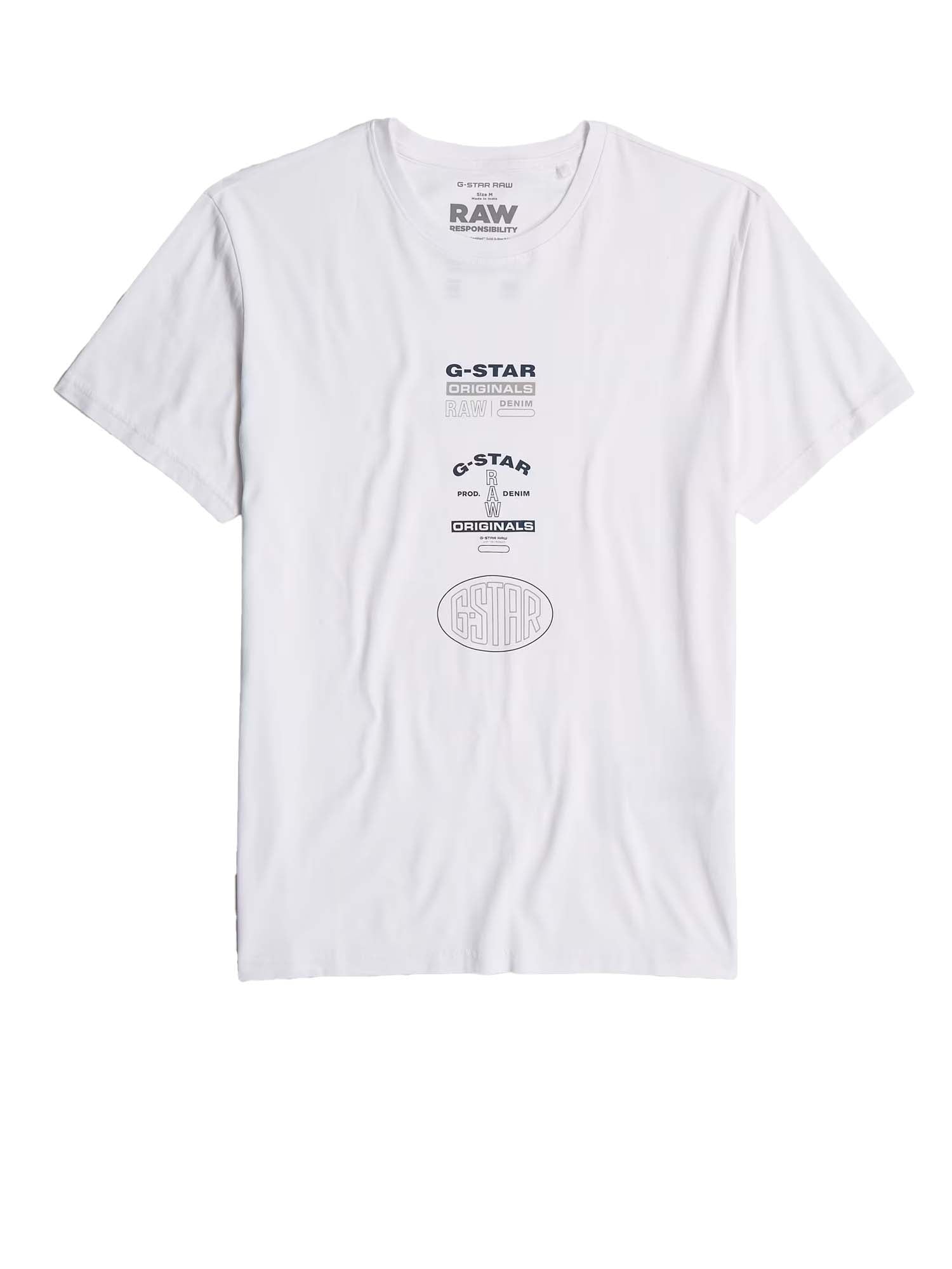 G-star T-Shirt Multi Originals Bianco