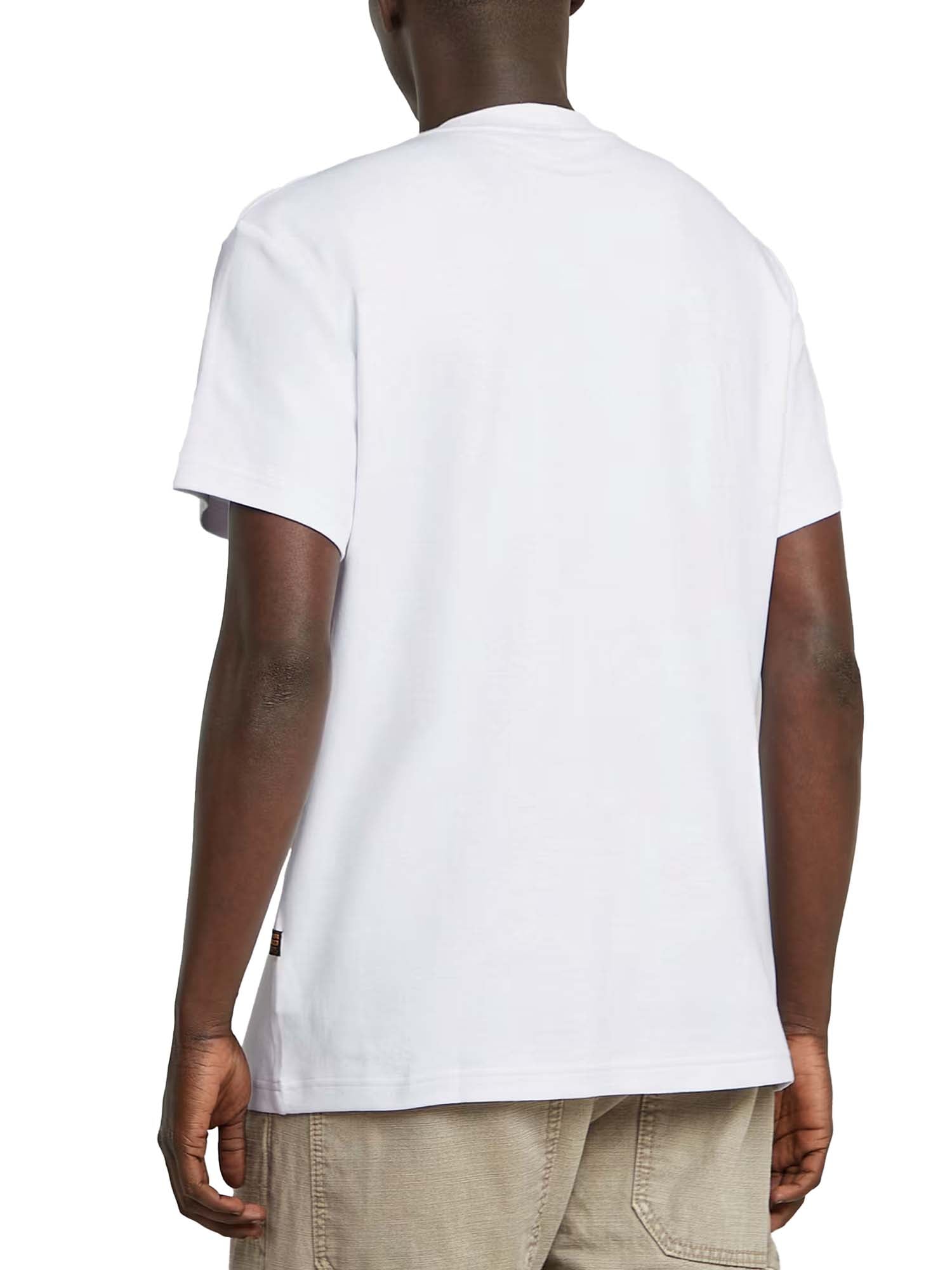 G-star T-Shirt Old Skool Logo Bianco