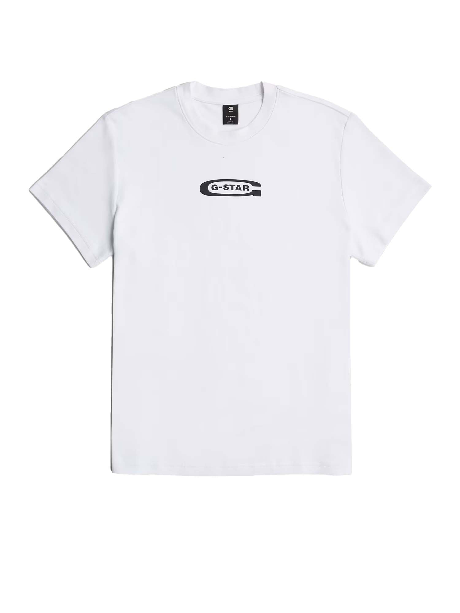 G-star T-Shirt Old Skool Logo Bianco