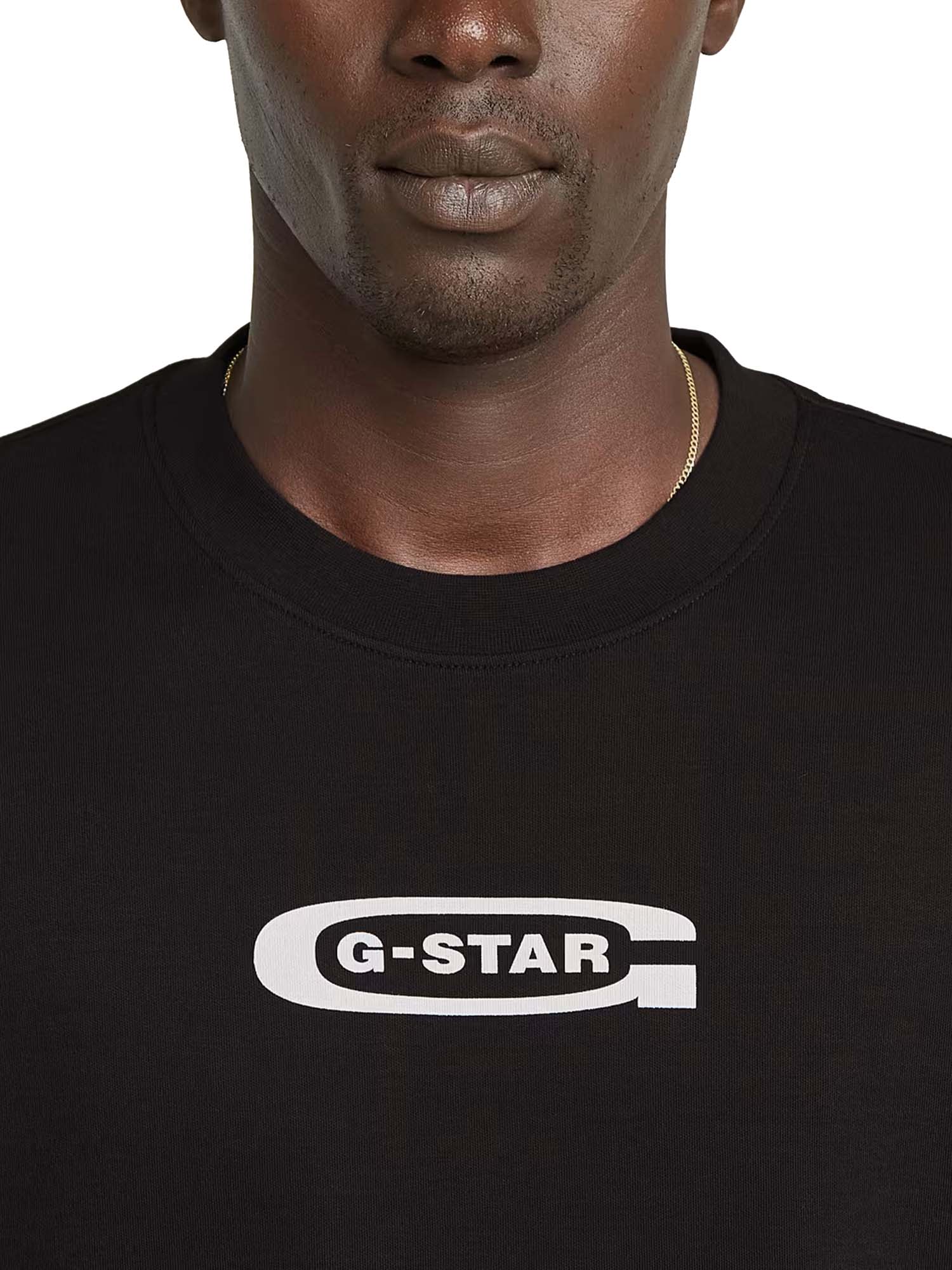 G-star T-Shirt Old Skool Logo Nero