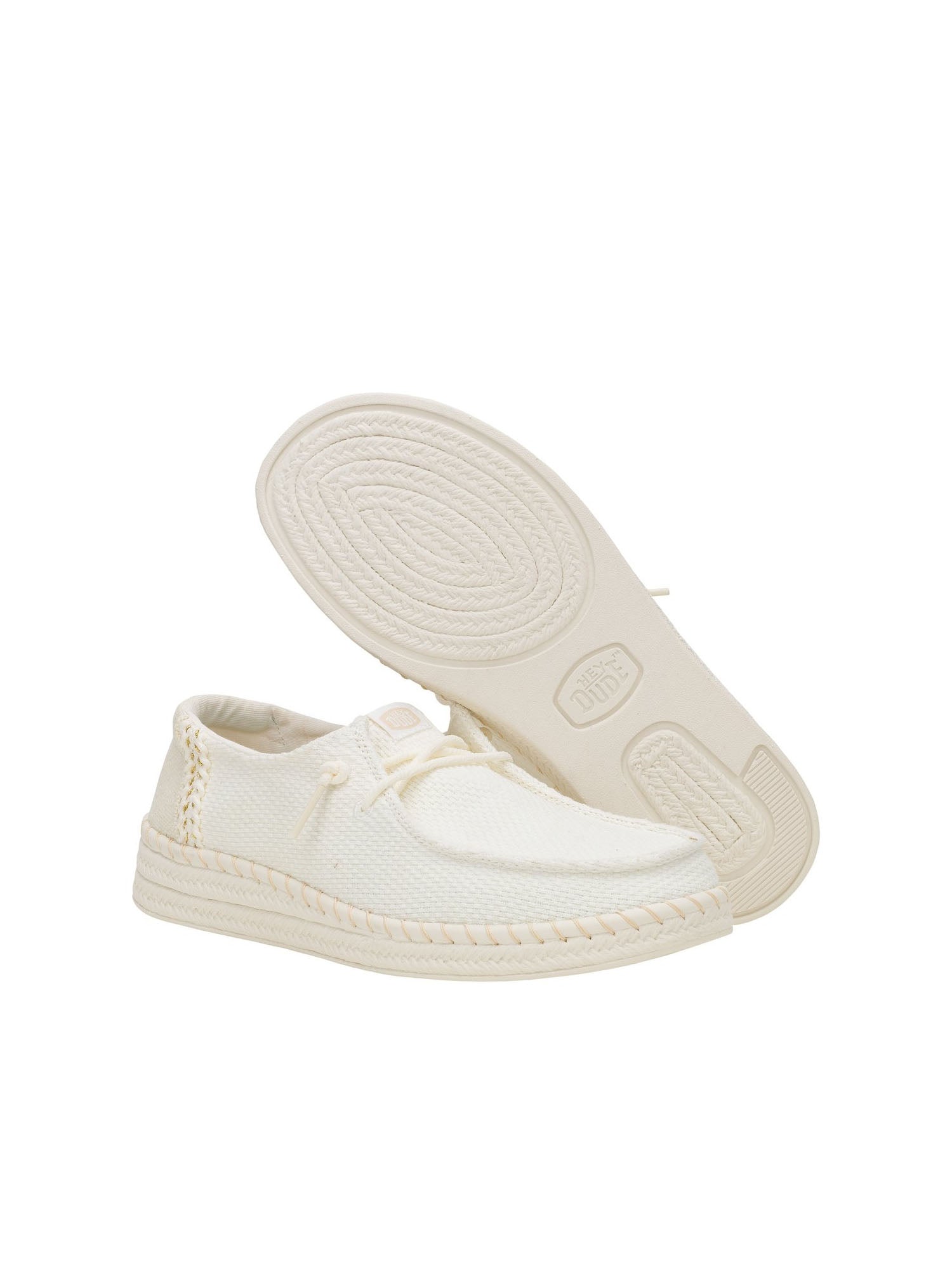Hey Dude Wendy Espadrille Woven Bianco