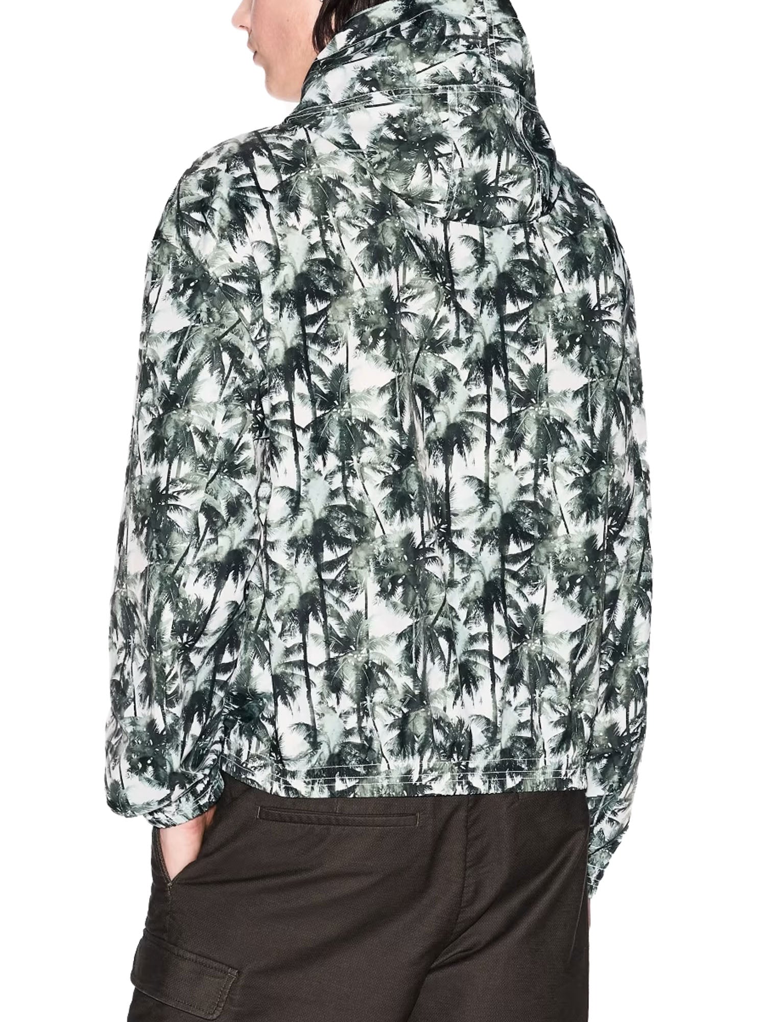 Armani Exchange Bomber Hooded Multicolore