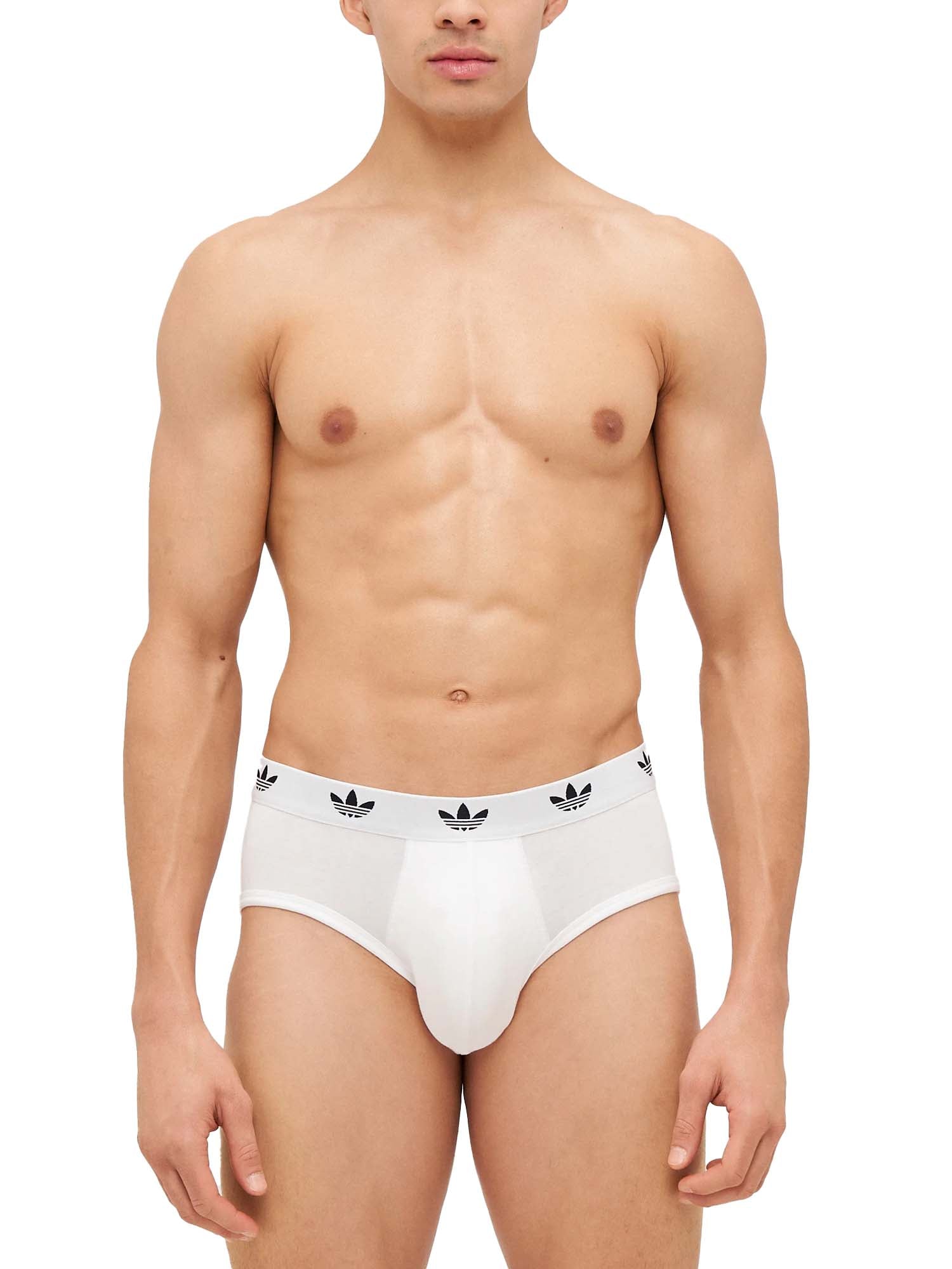 Adidas Slip Comfort Flex Cotton Underwear (Confezione da 3) Bianco