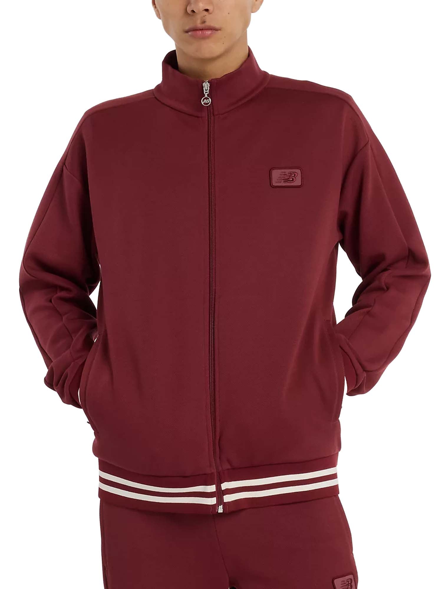 New Balance Post Season Pique Track Jacket Rosso