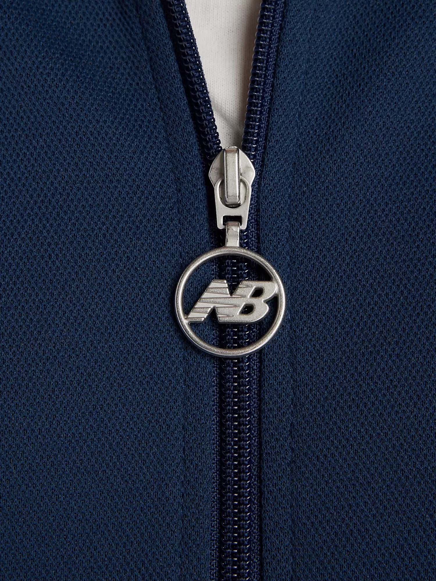 New Balance Post Season Pique Track Jacket Blu