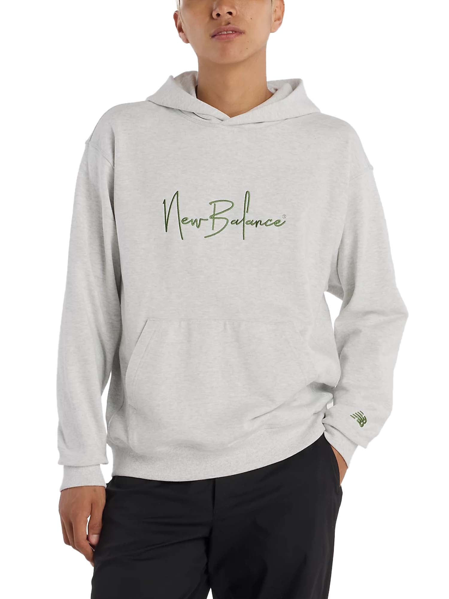New Balance Athletics Signature Hoodie Grigio