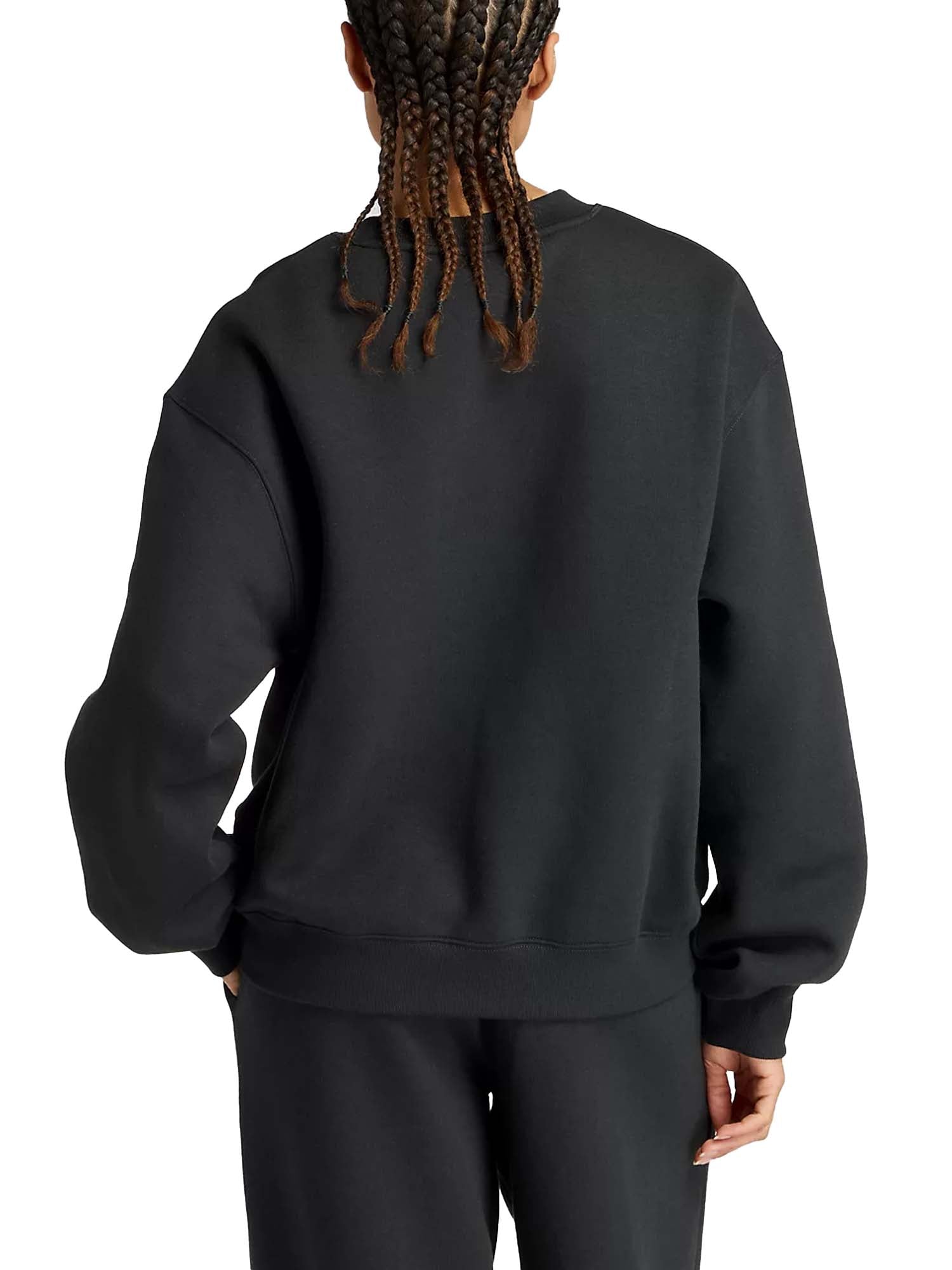 New Balance Felpa con cappuccio oversize in pile rivisitata Nero