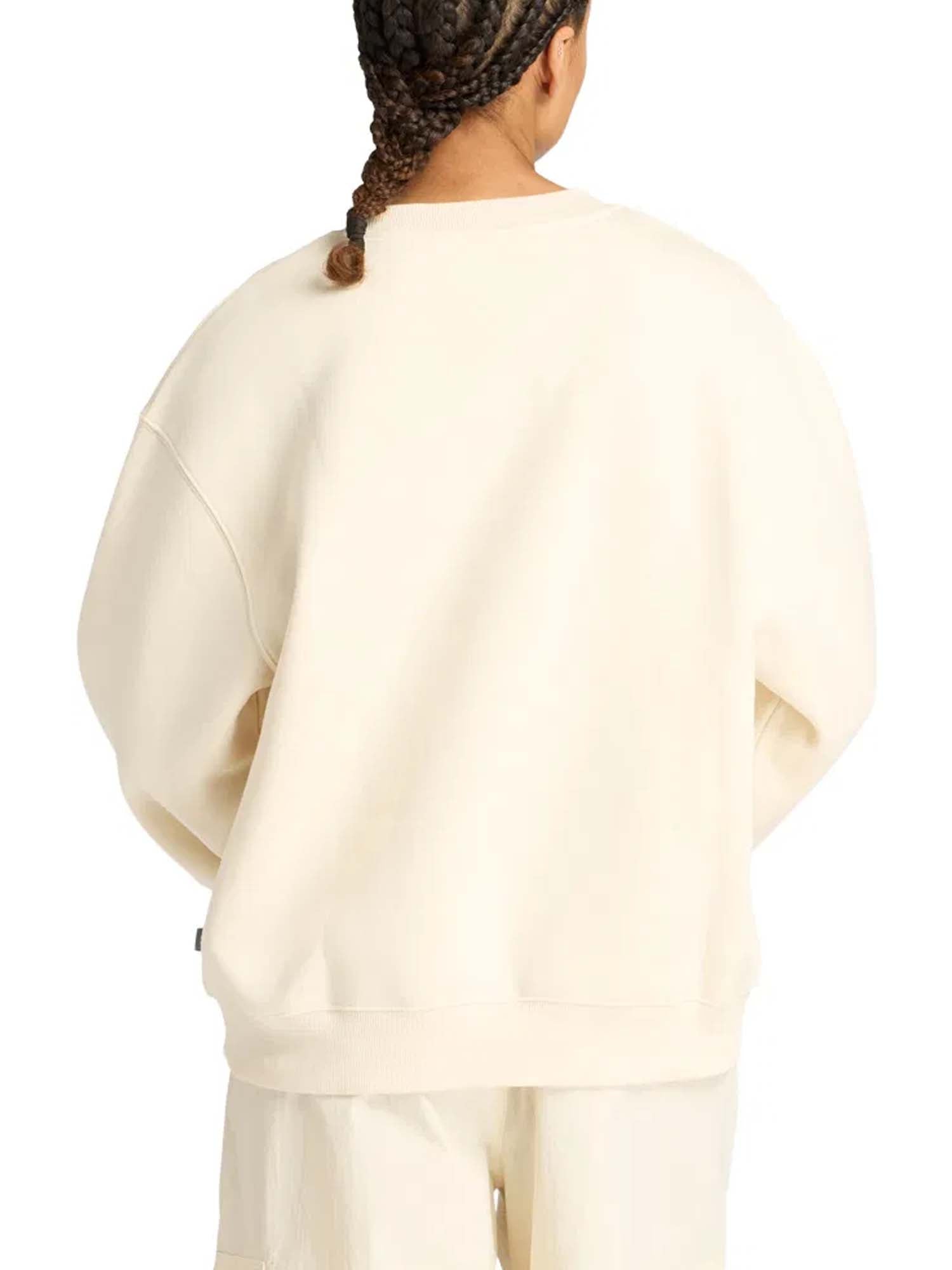 New Balance Felpa con cappuccio oversize in pile rivisitata Bianco