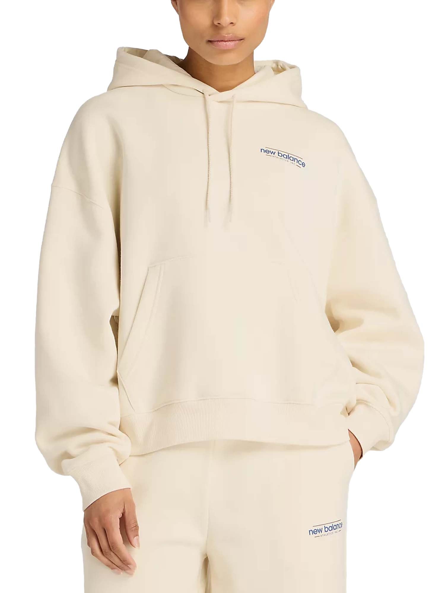 New Balance Revisited Oversized Fleece Hoodie Prezzo Banana Benz