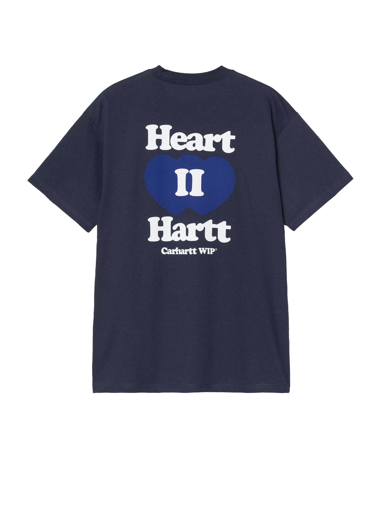 Carhartt Wip S/S Heart II Hartt T-Shirt Blu