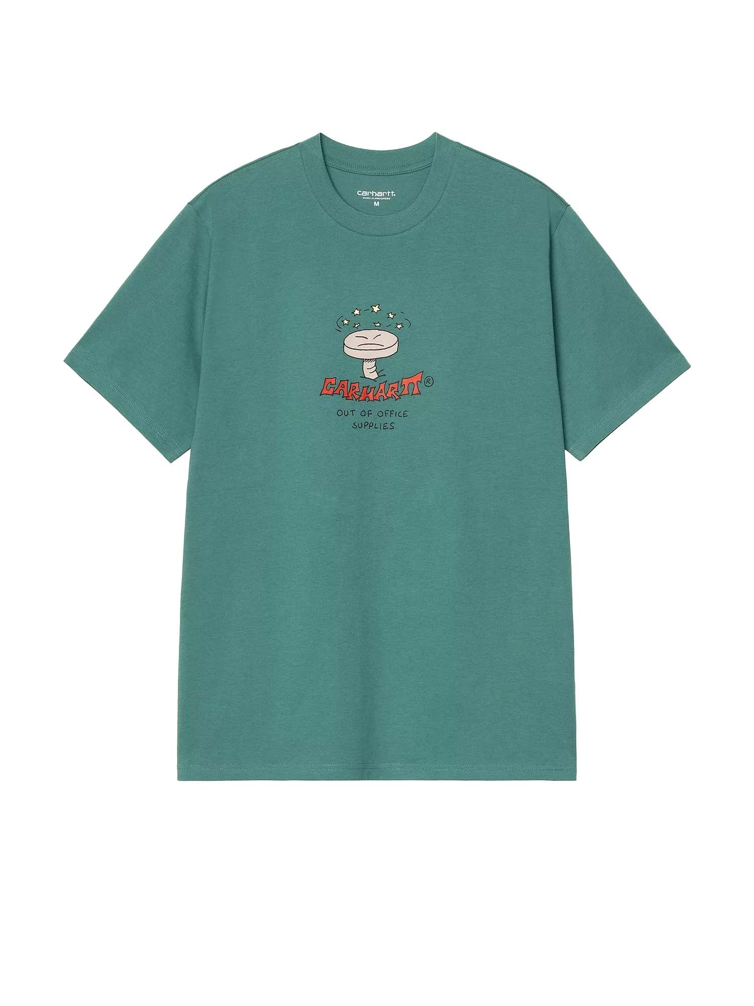 Carhartt Wip T-Shirt S/S Work Life Romance Verde