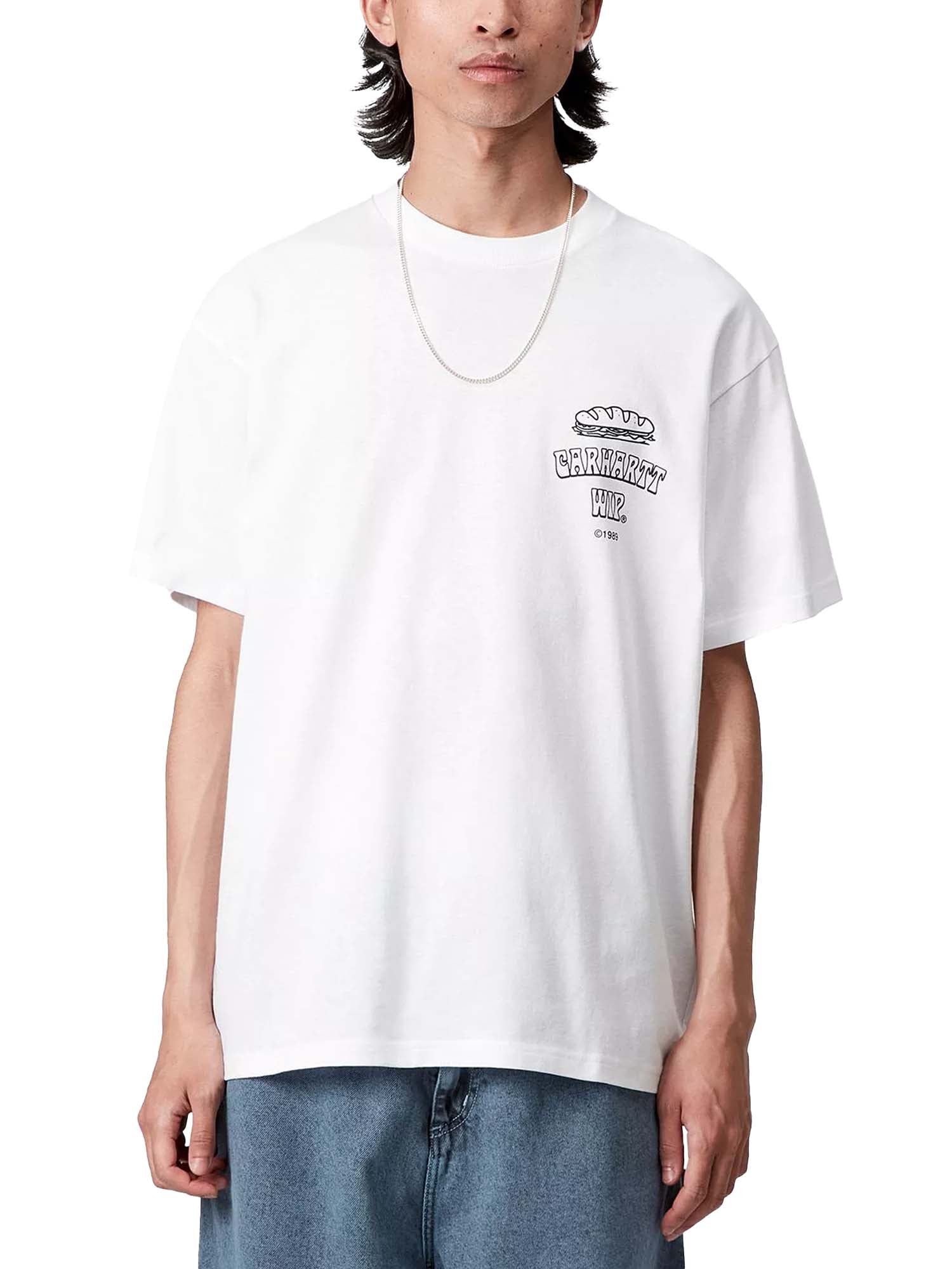 Carhartt Wip S/S Sandwich T-Shirt Bianco