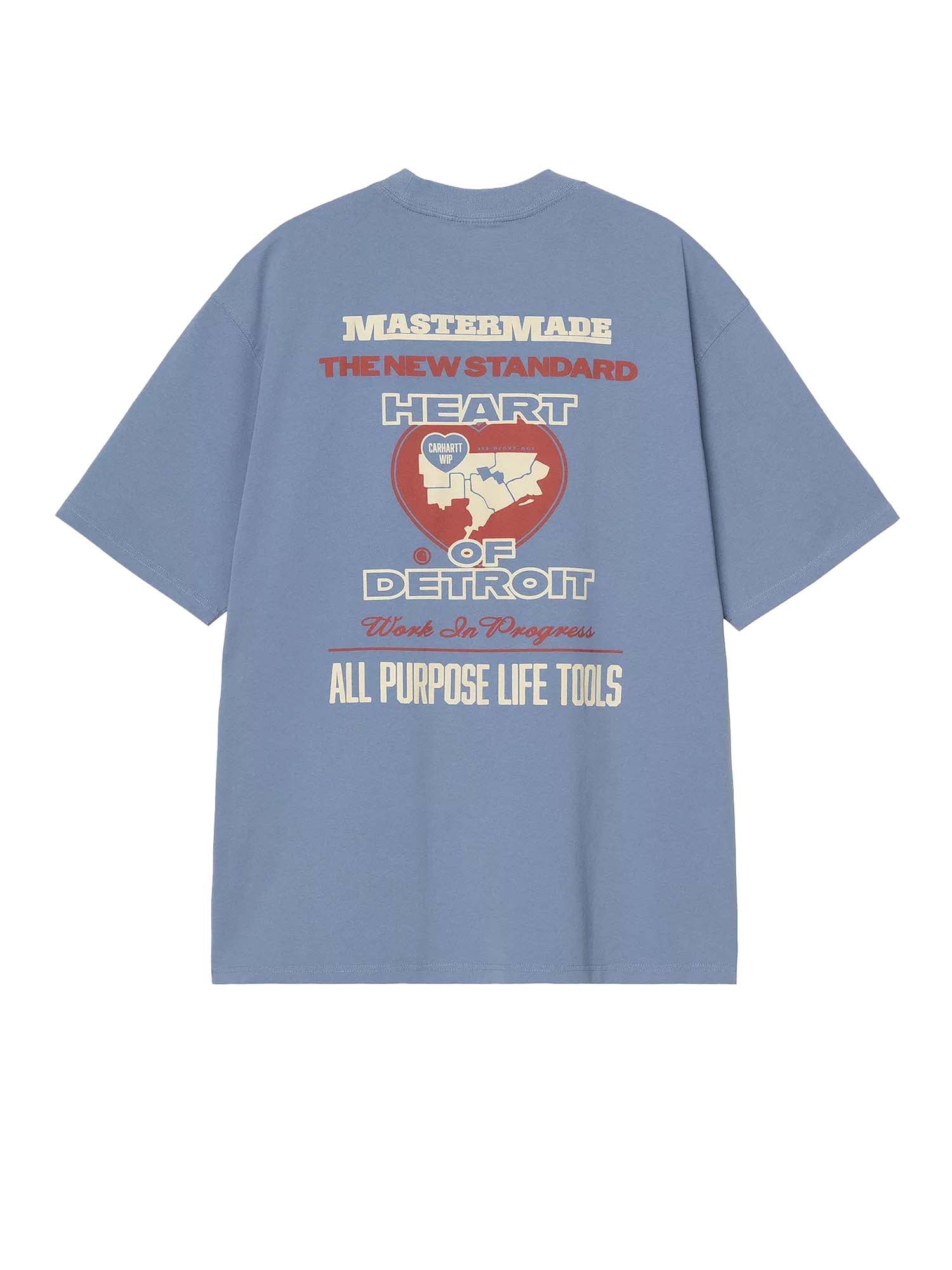 Carhartt Wip T-Shirt S/S Arcan Azzurro