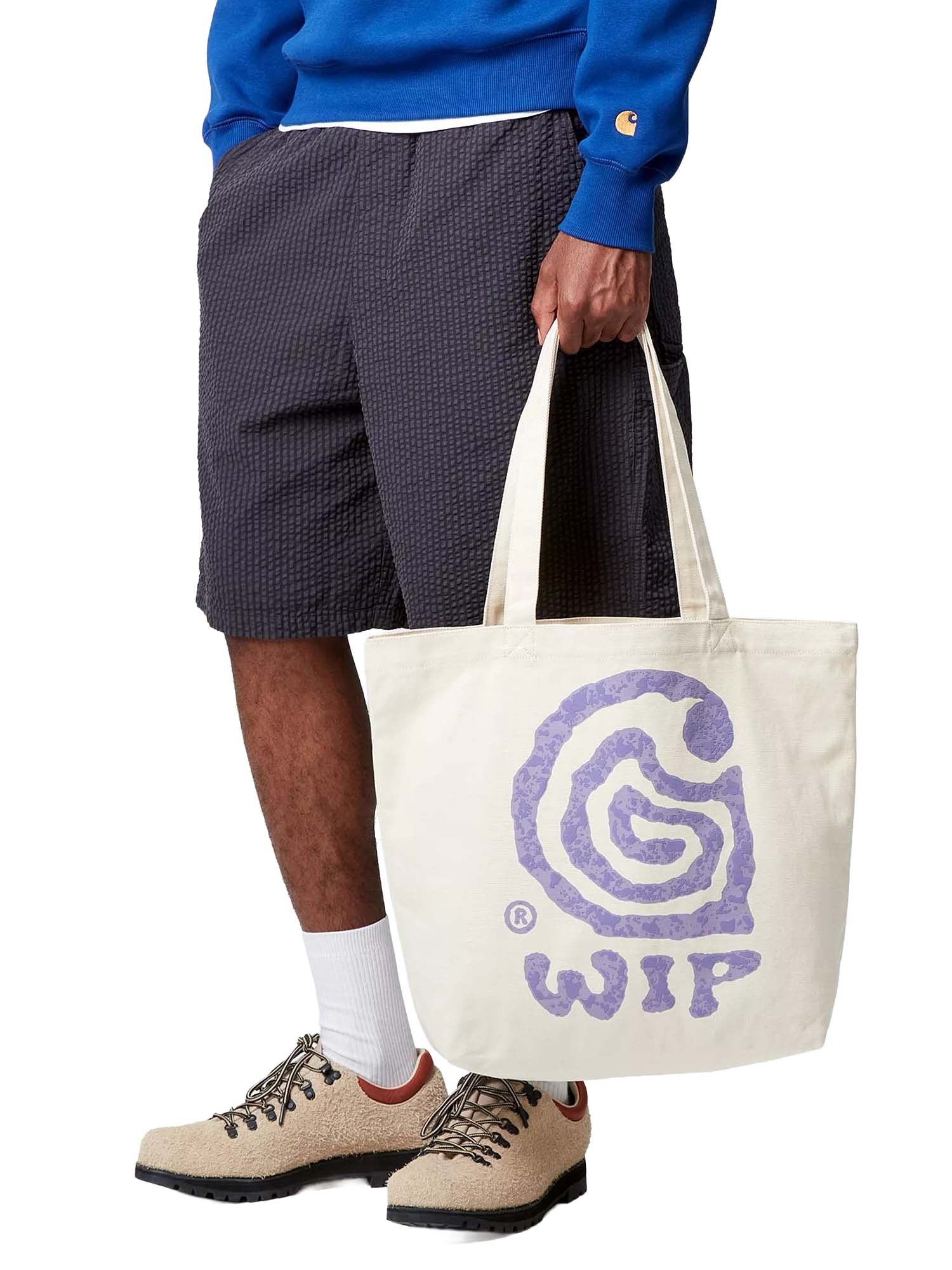 Carhartt Wip Canvas Graphic Tote Bianco