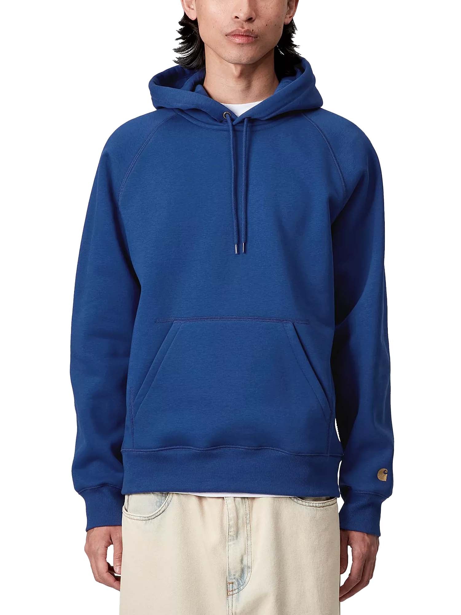 Carhartt Wip Hooded Chase Sweatshirt Blu