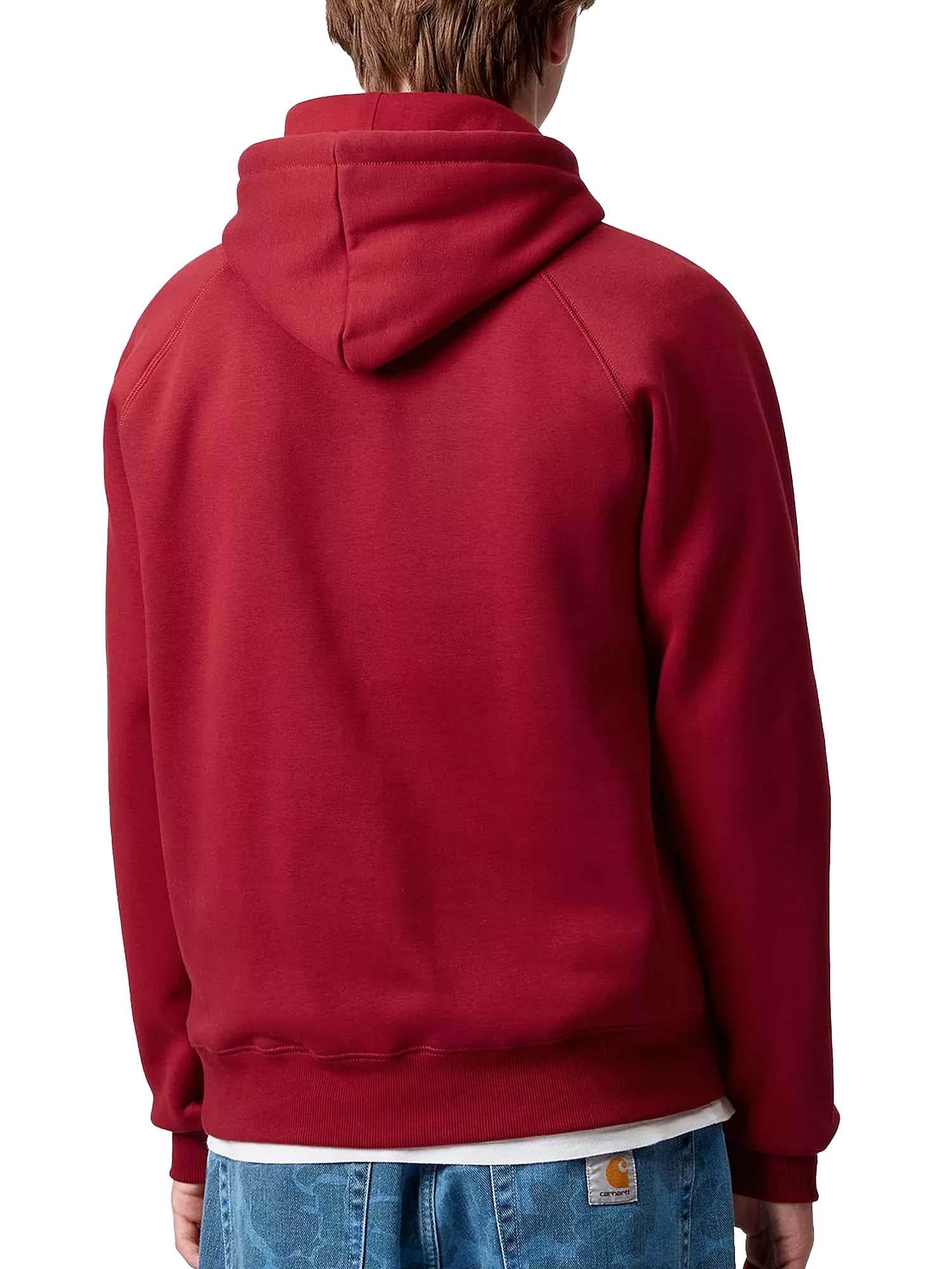 Carhartt Wip Hooded Chase Sweatshirt Rosso