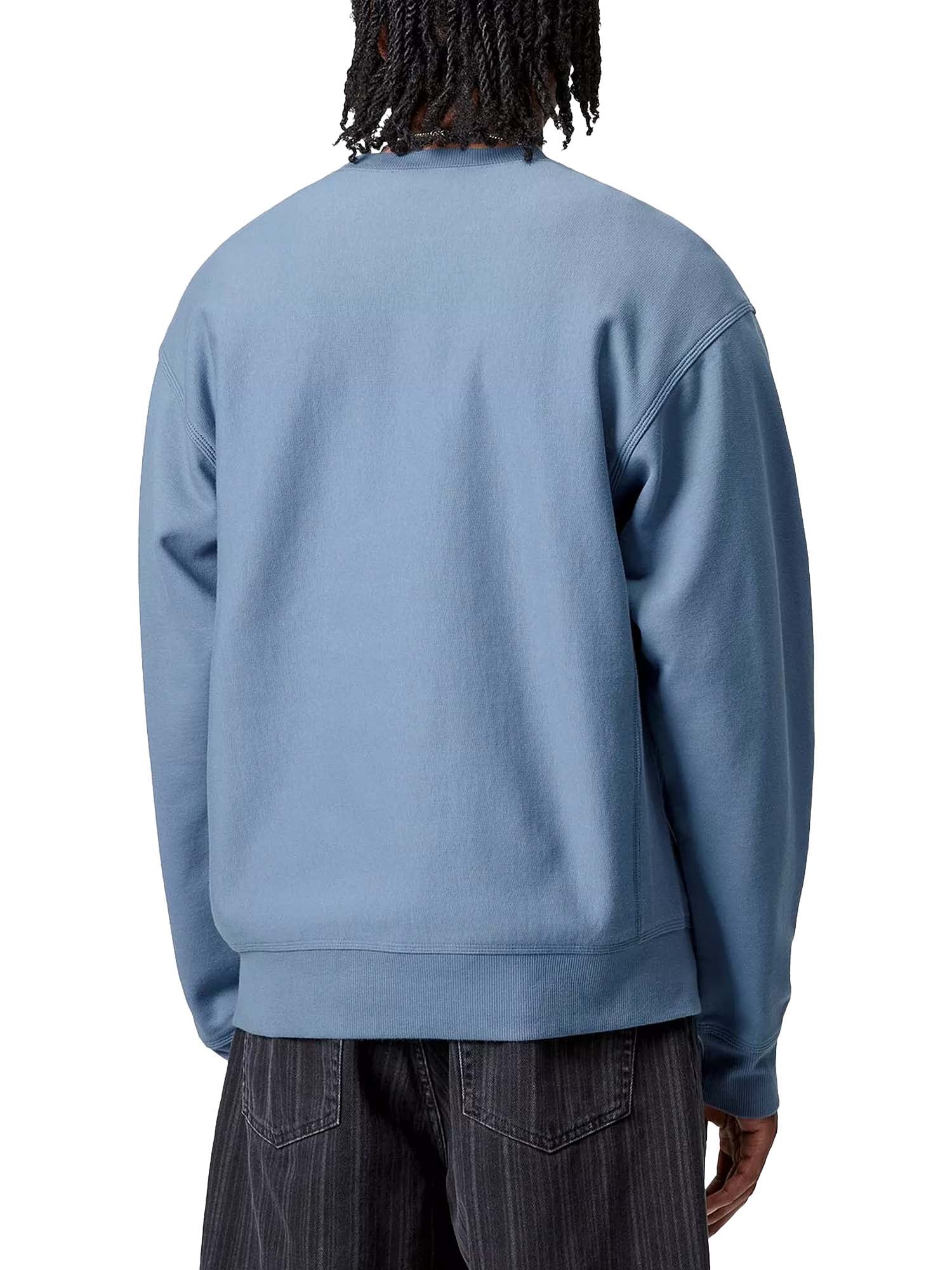 Carhartt Wip American Script Sweatshirt Azzurro