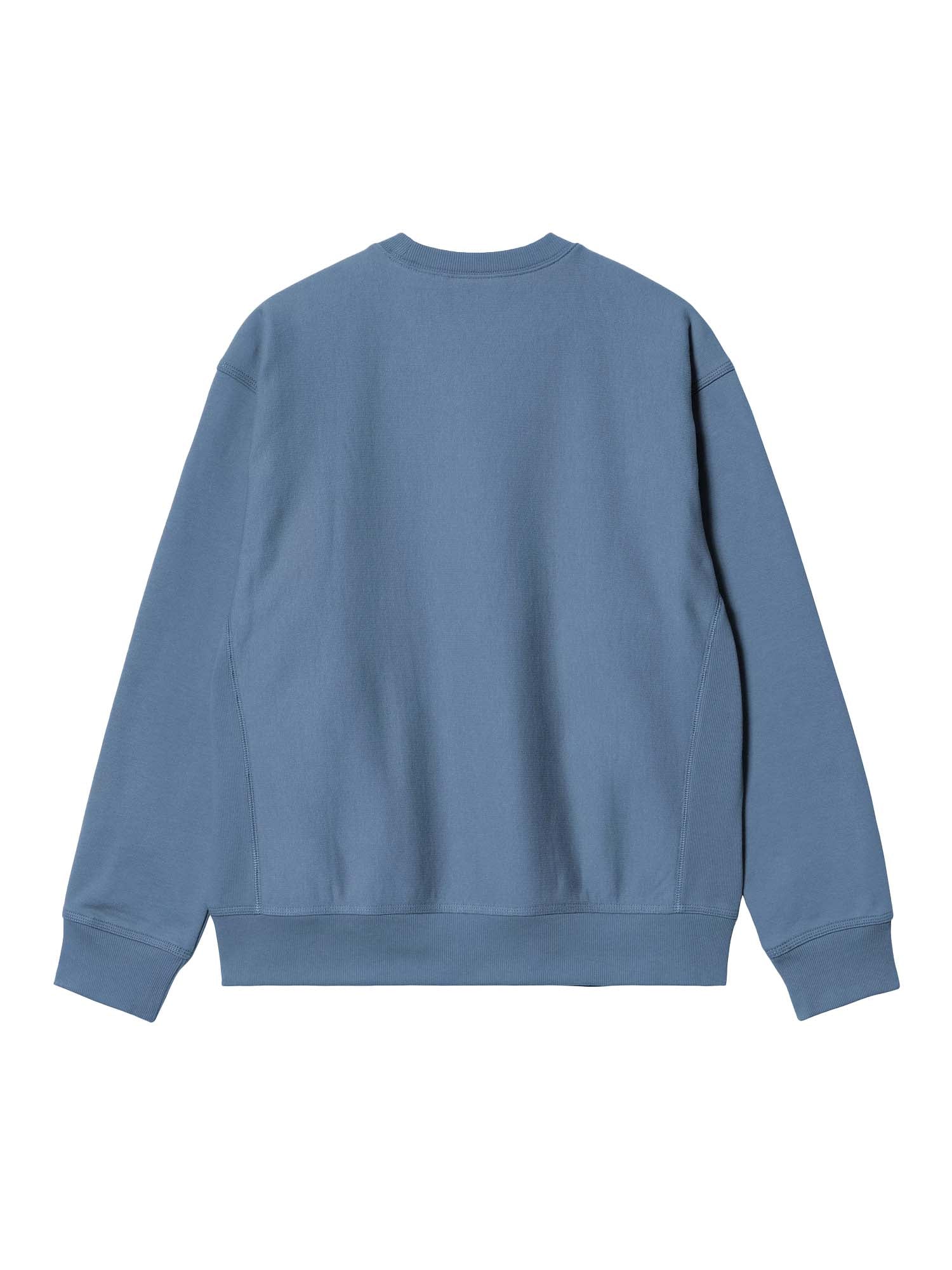 Carhartt Wip American Script Sweatshirt Azzurro
