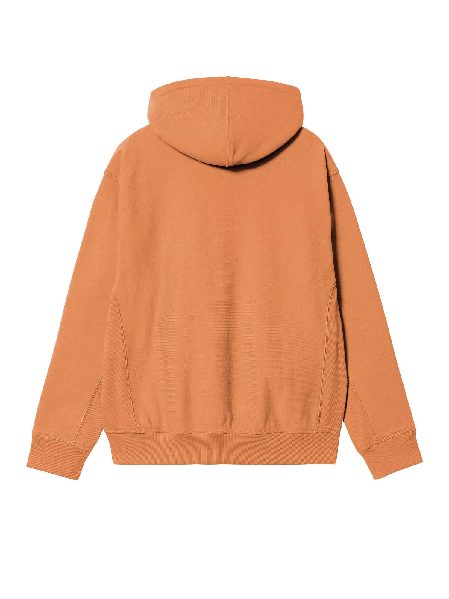 Carhartt Wip Hooded American Script Sweatshirt Arancione