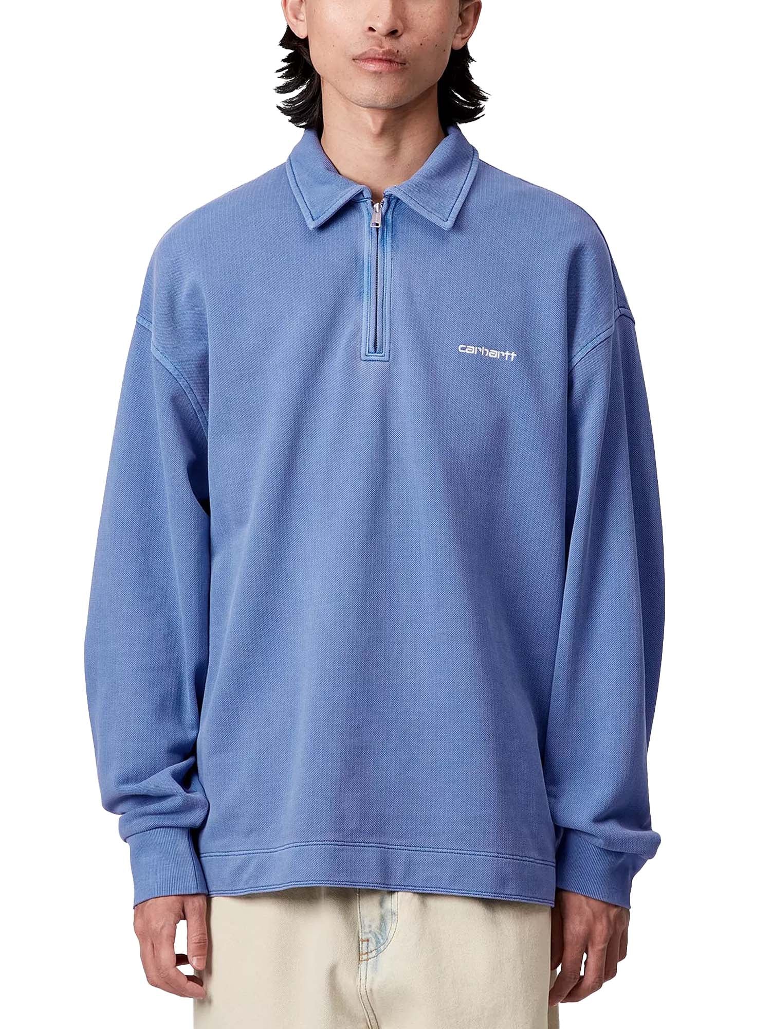 Carhartt Wip Sweatshirt PiqueScript Blu