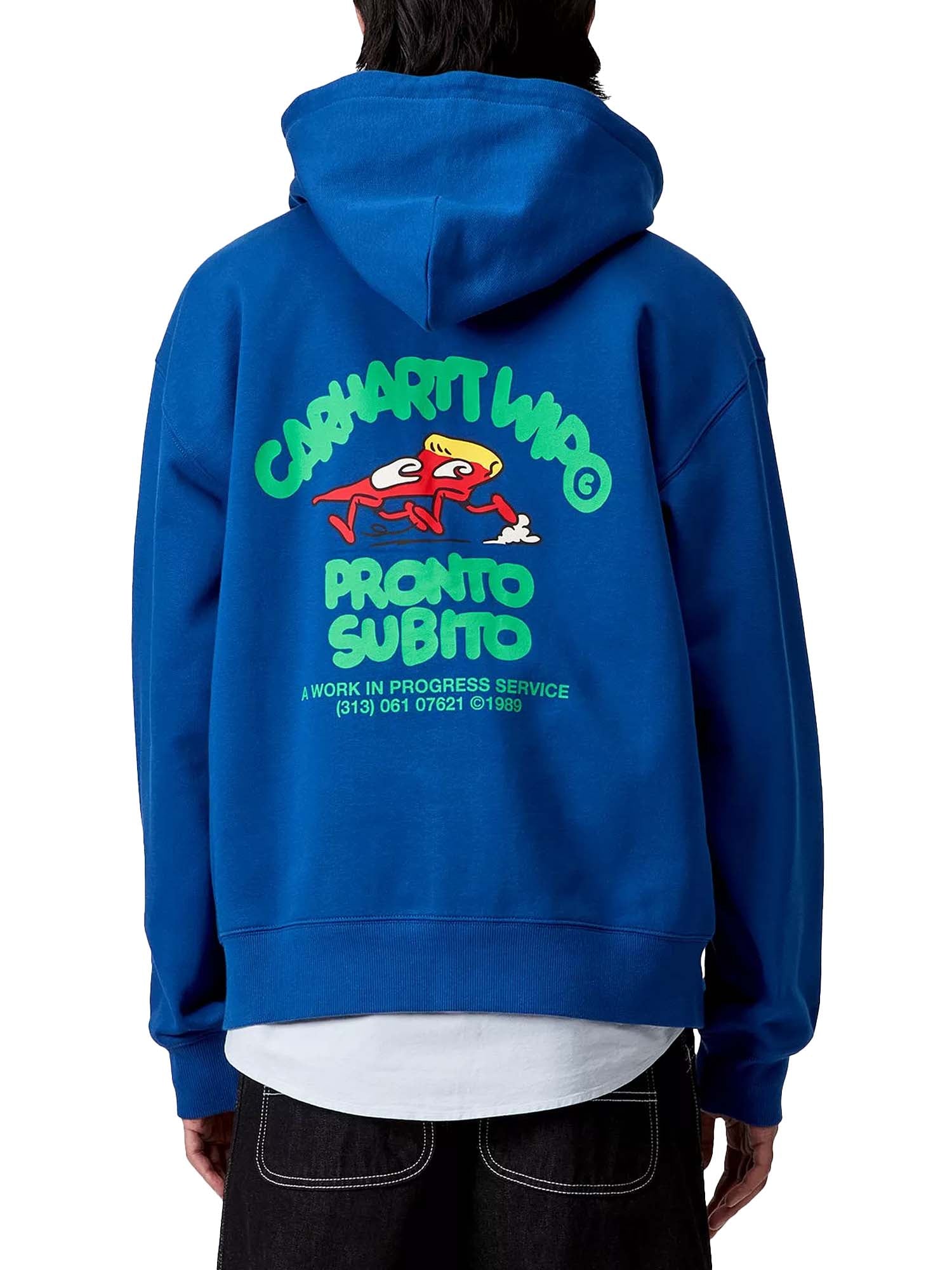 Carhartt Wip Hooded Pronto Sweat Jacket Blu