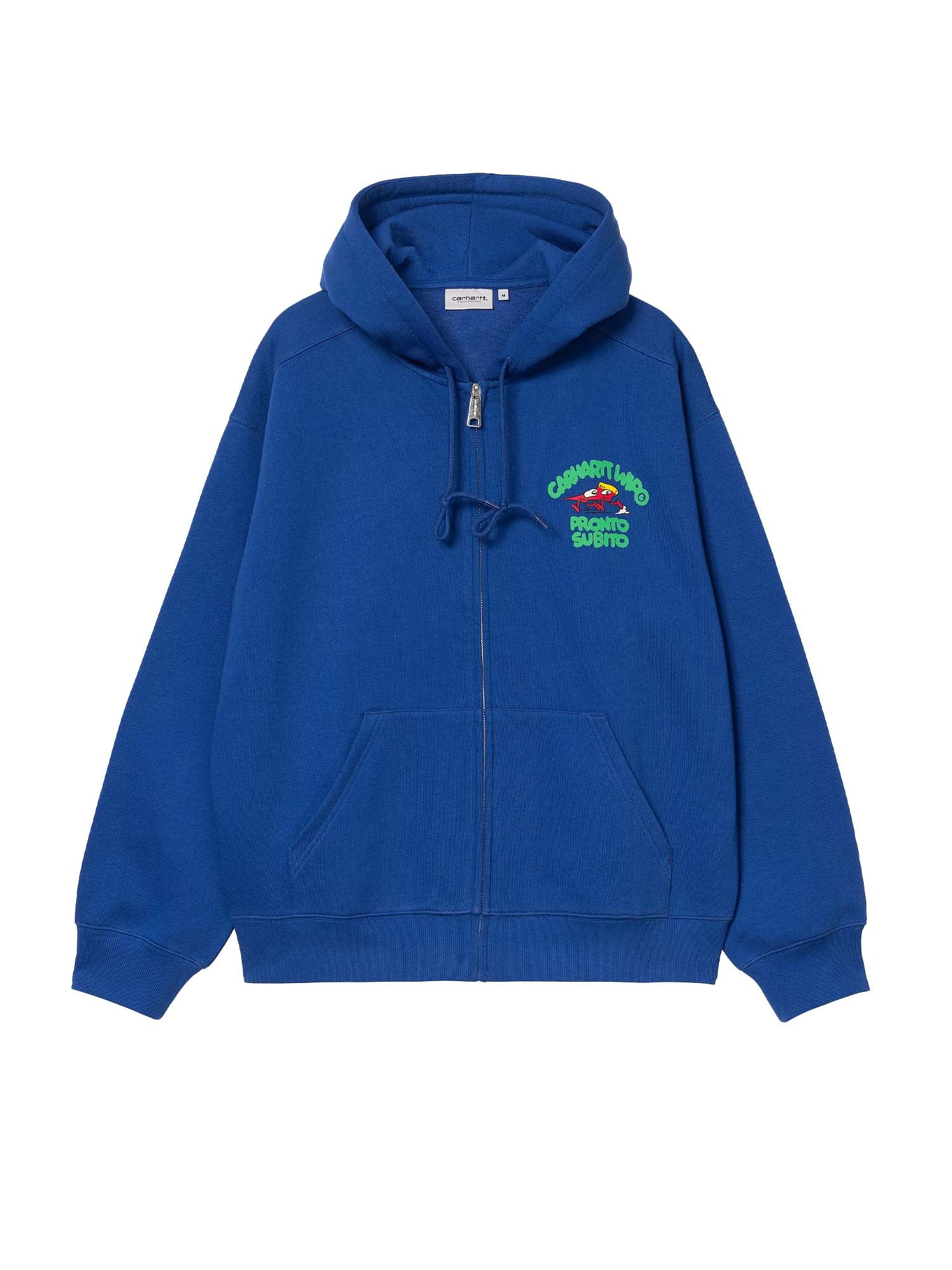 Carhartt Wip Hooded Pronto Sweat Jacket Blu