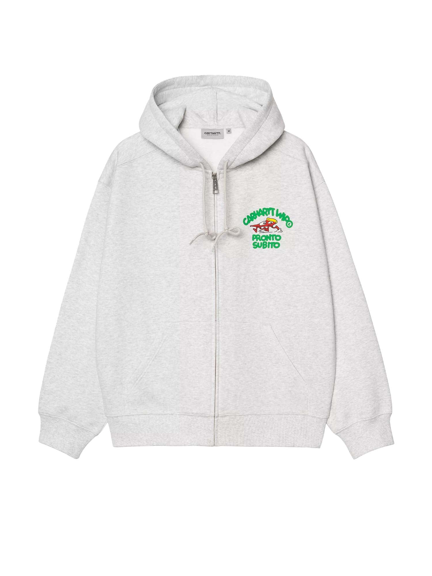 Carhartt Wip Hooded Pronto Sweat Jacket Grigio